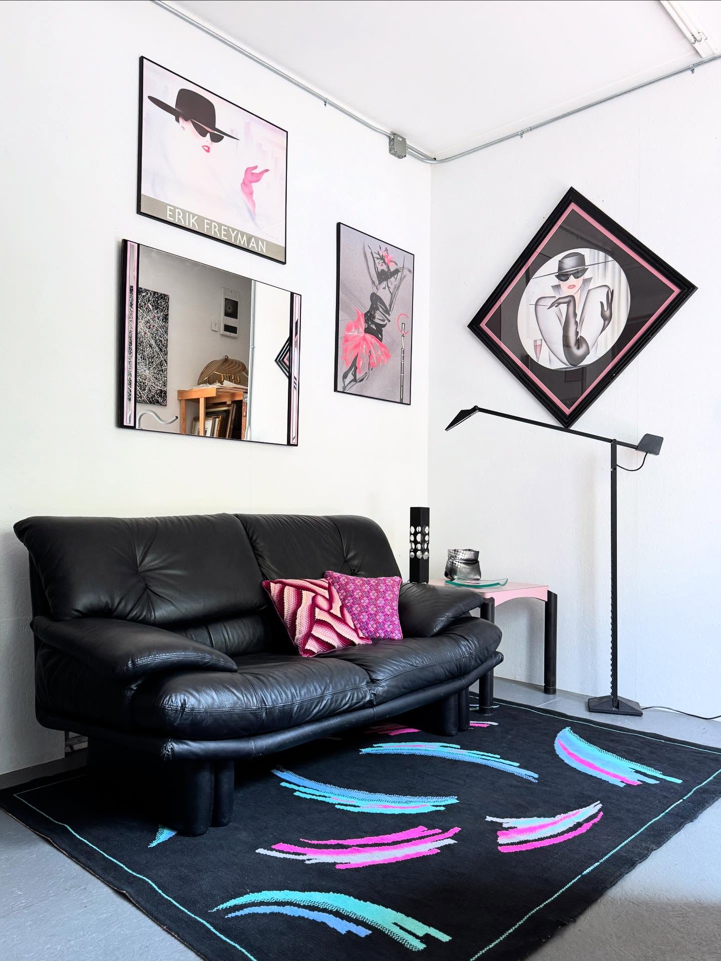 13. Anchor the Room with a Brushstroke Rug