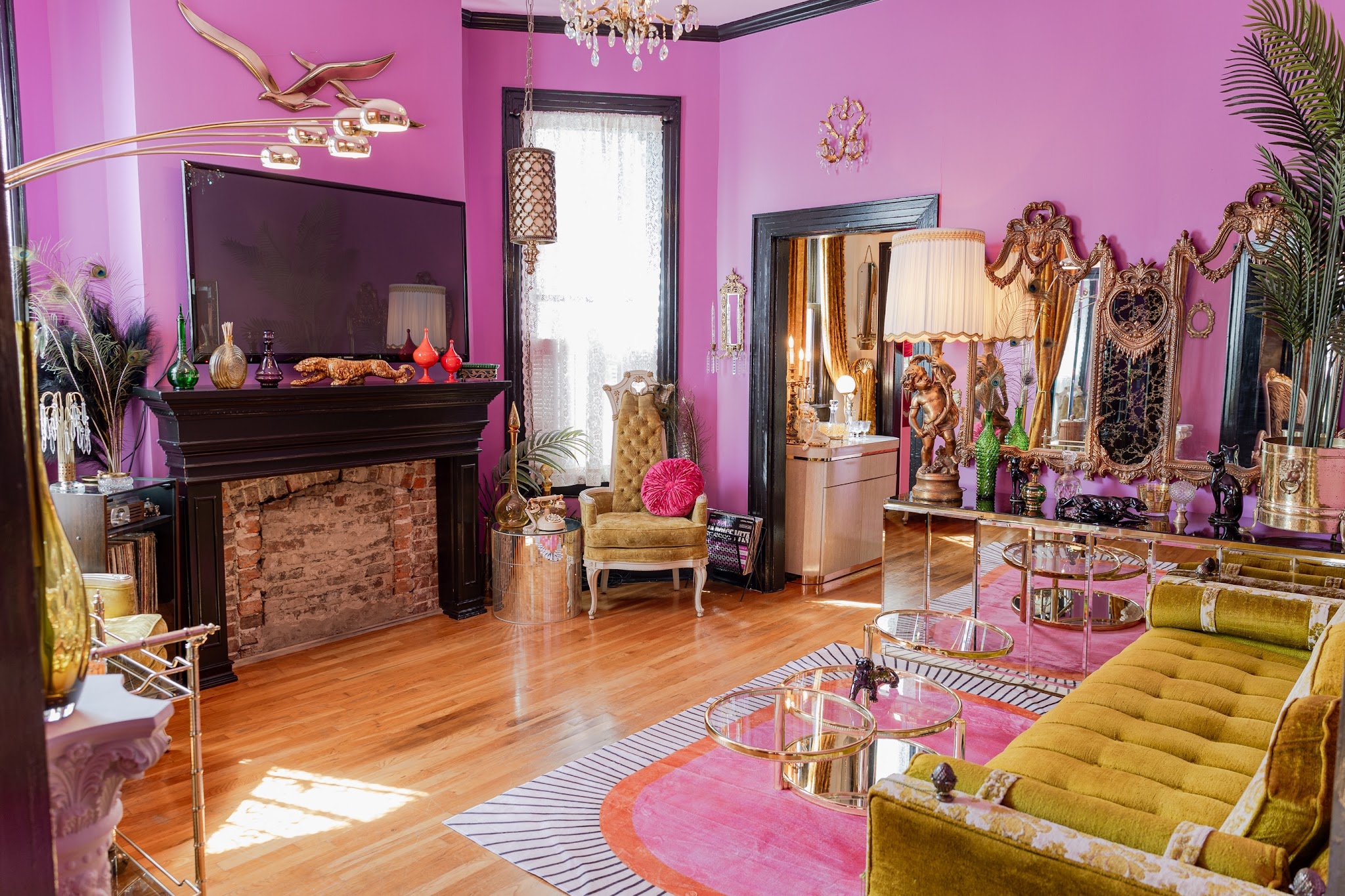 14. Layer Brass, Glass, and Mirrors