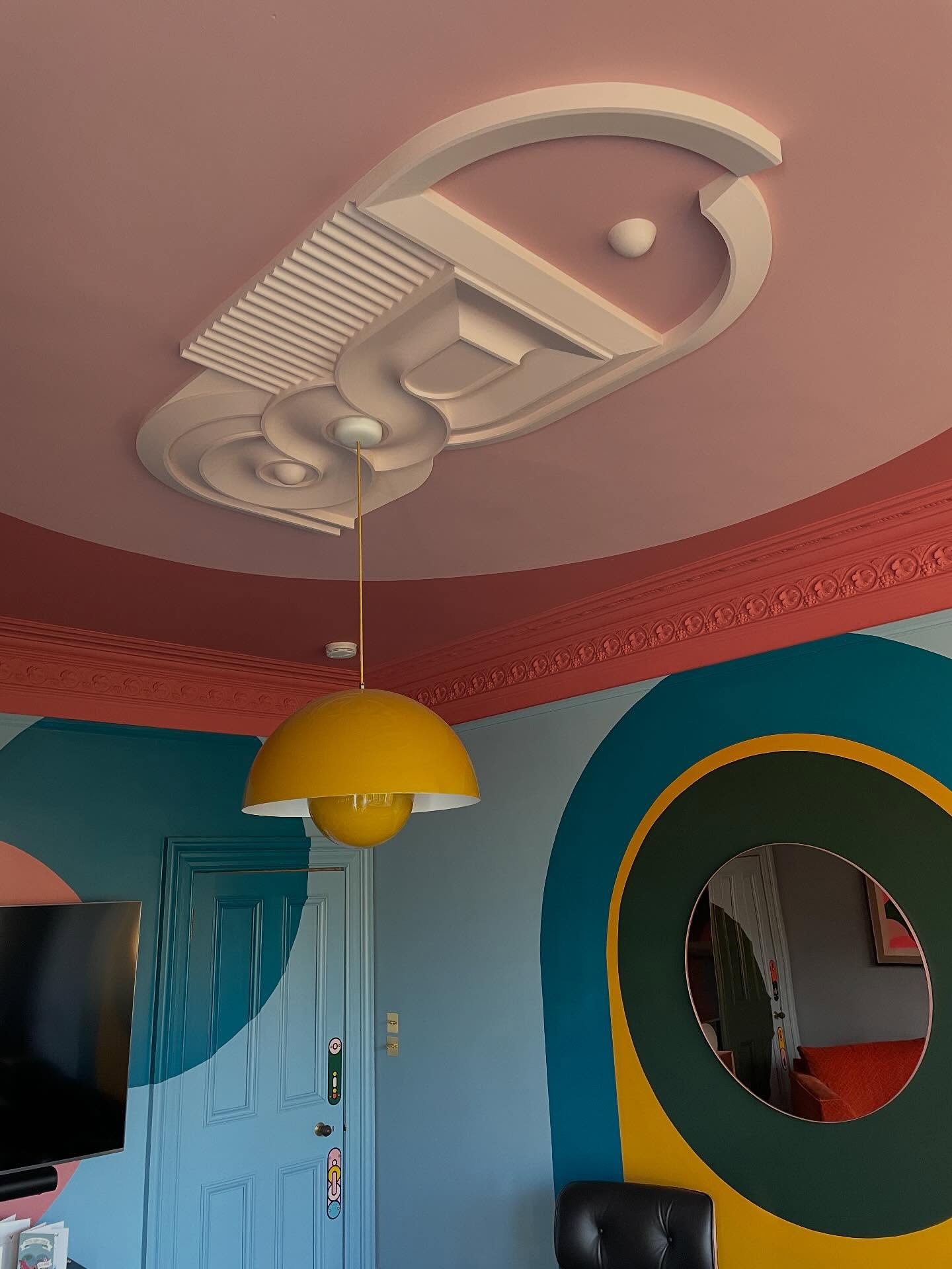 15. Give the Ceiling a Geometric Centerpiece