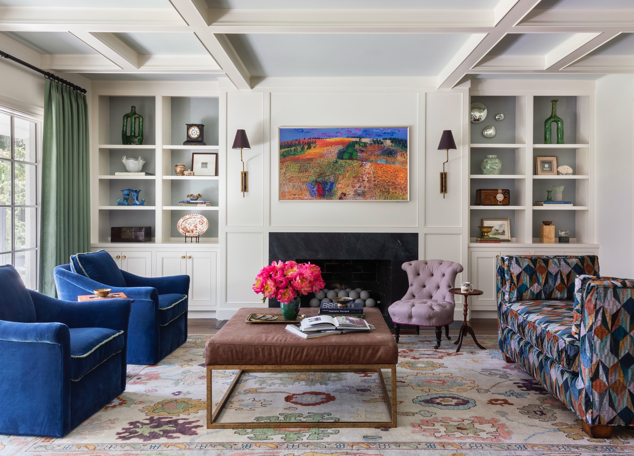 17. Dress One Seat in Jewel-Tone Geometry