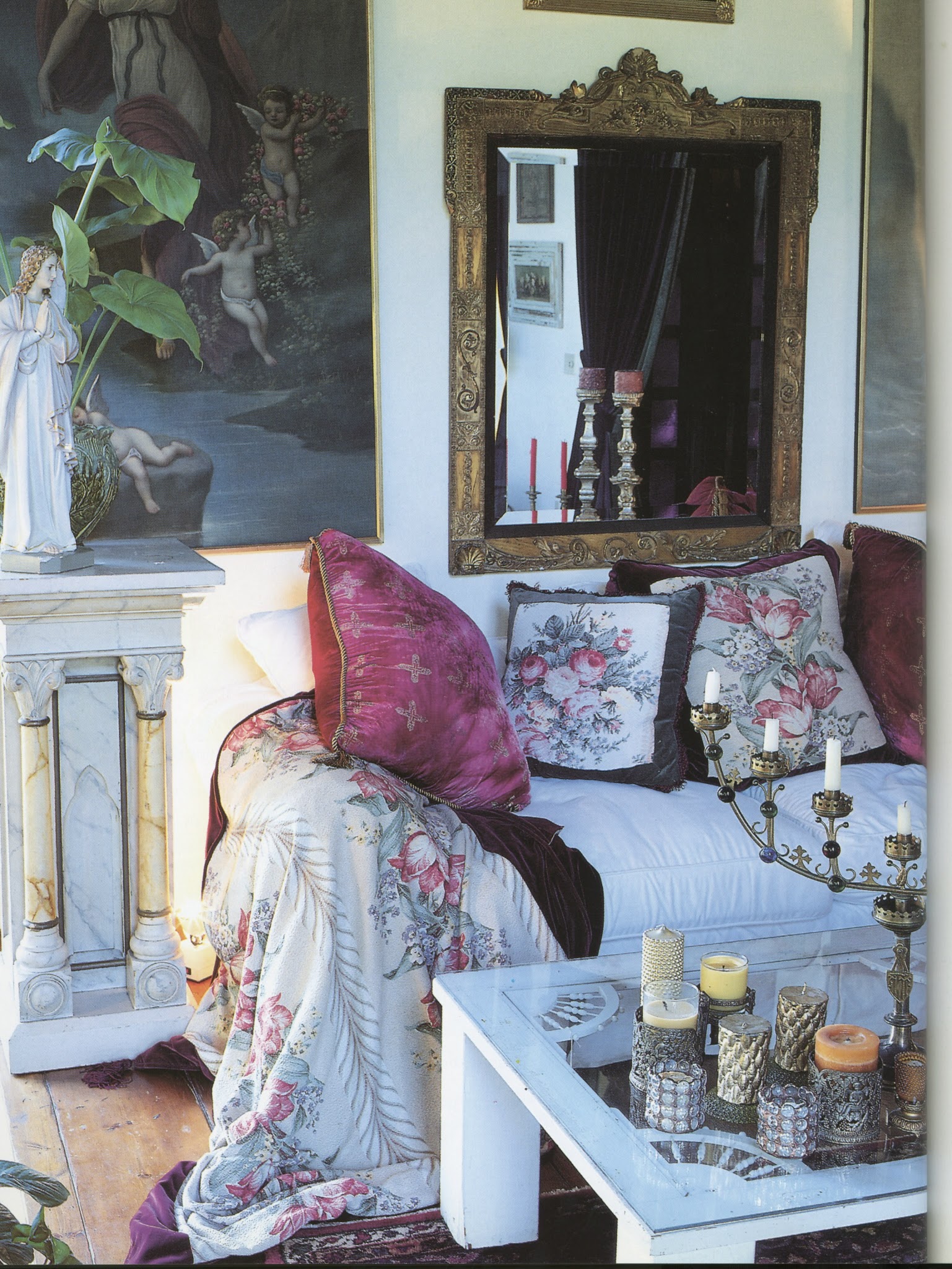 12. Revisit Shabby Chic with Floral Layers