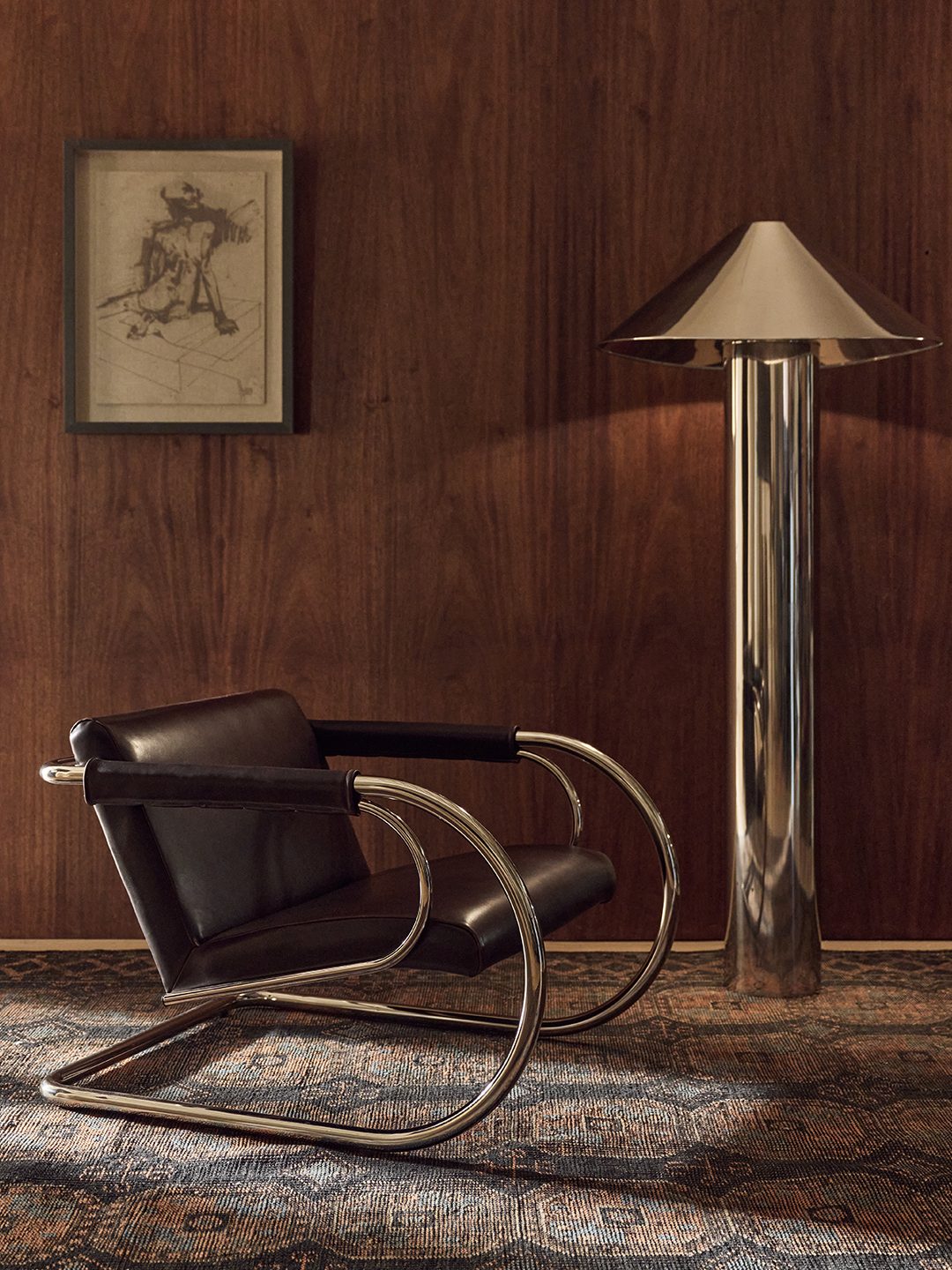 15. Pair Chrome Curves with Chocolate Leather