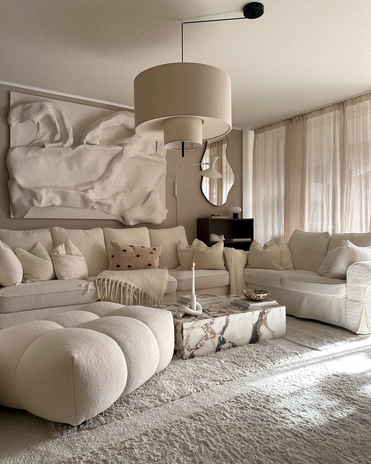 A Sculptural Wall Piece With Shallow Relief