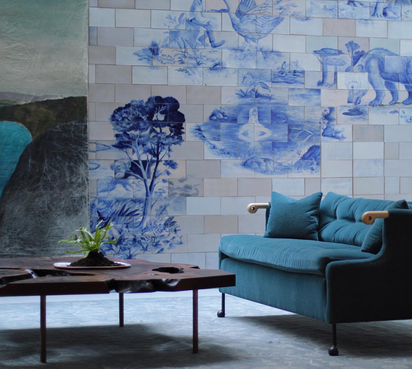 A Tile Accent Panel With Deliberate Borders