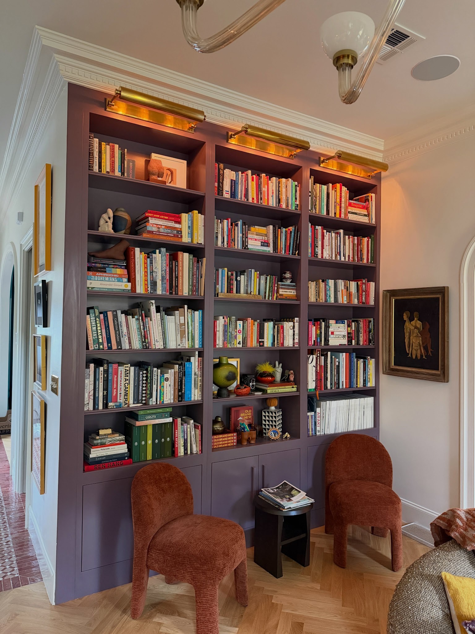 6. Turn a Bookcase Wall Into the Color Accent