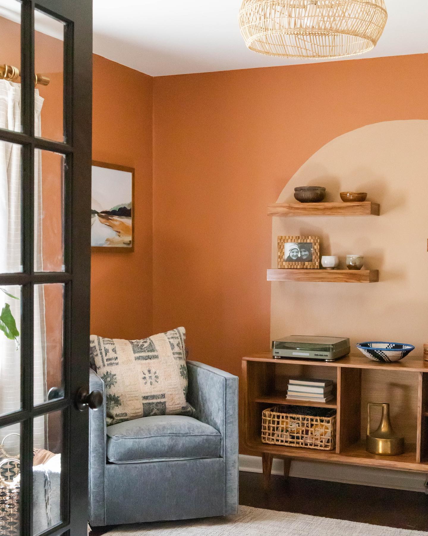17. Frame a Listening Corner With a Painted Arch