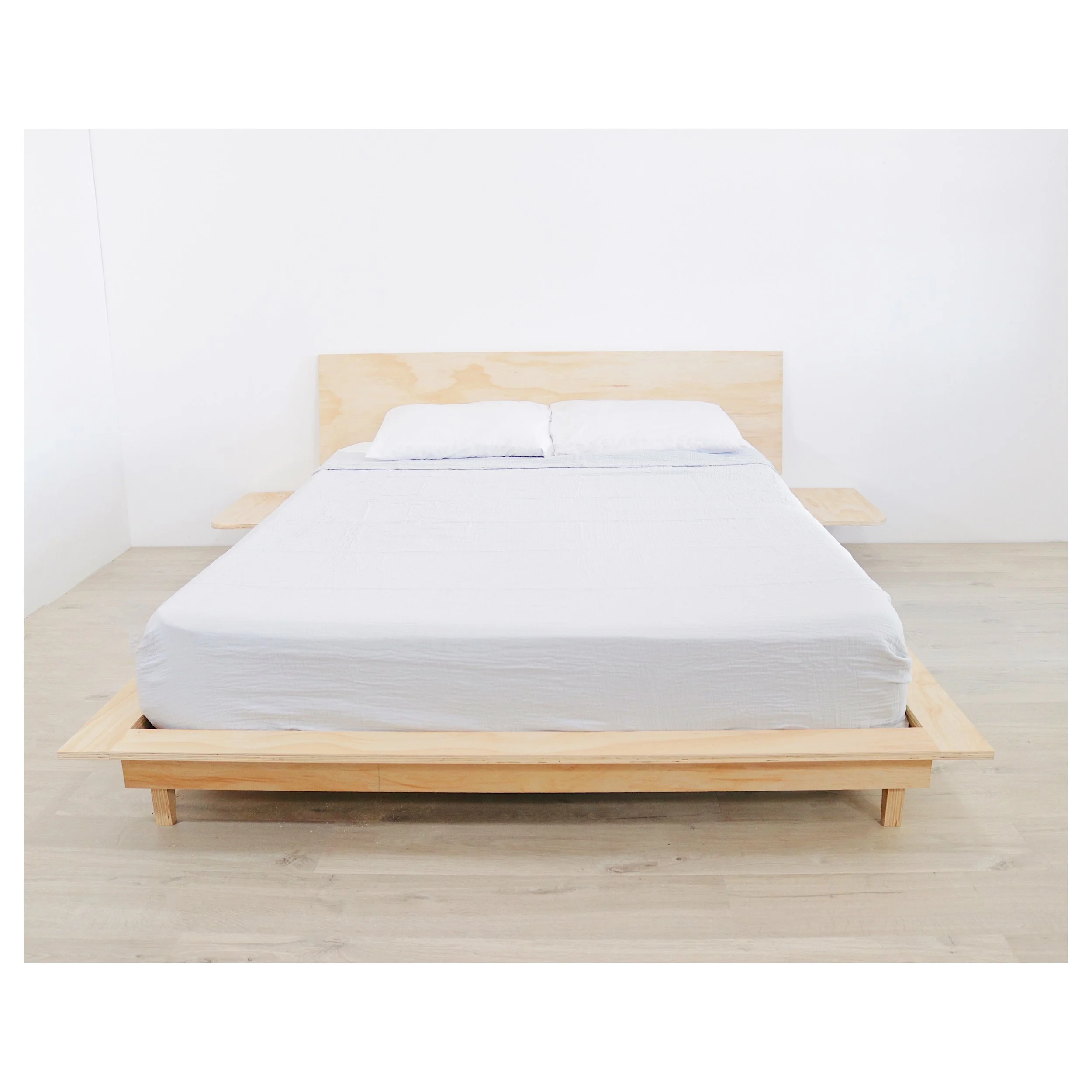 2. Choose a Platform Bed With Built In Bedside Shelves