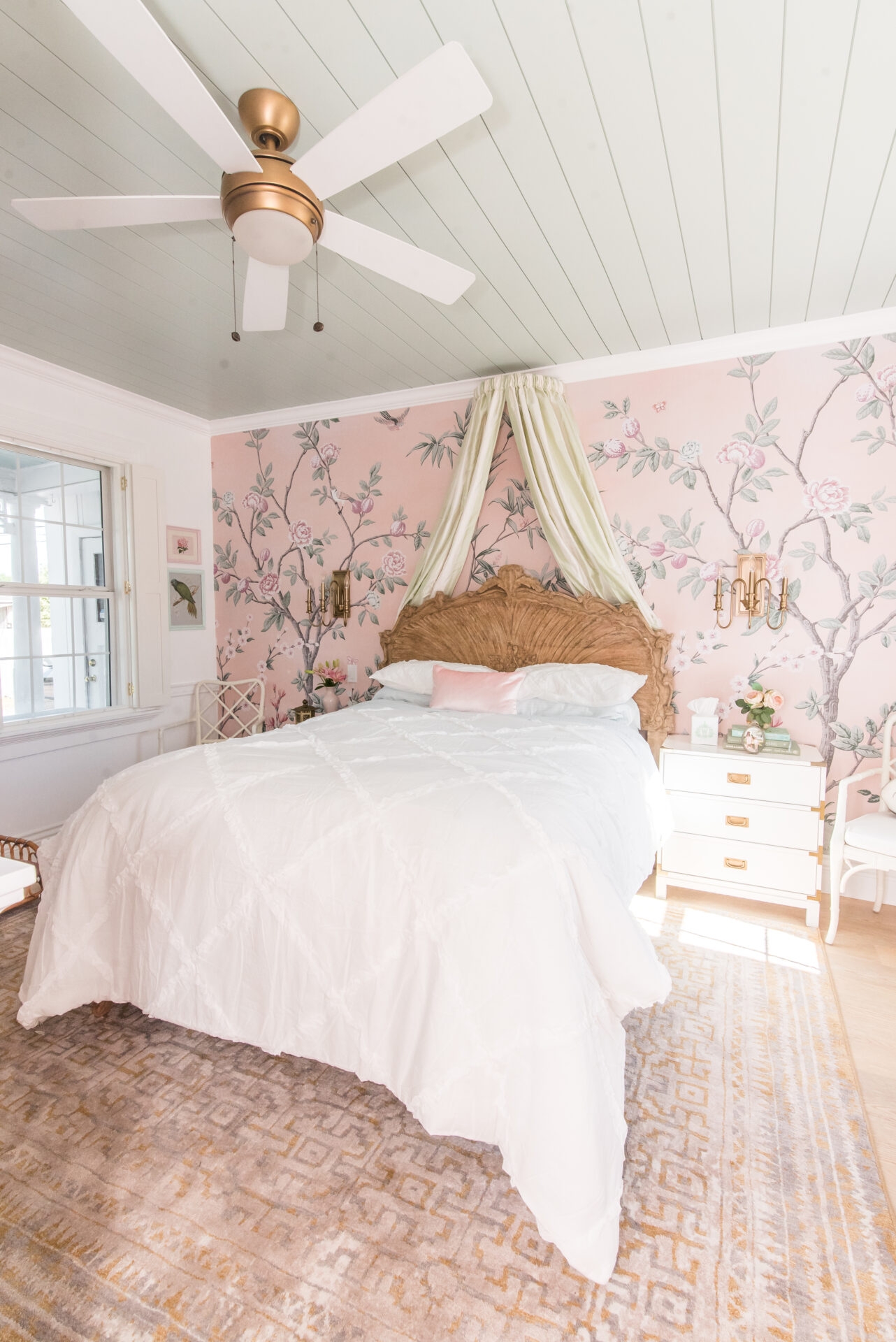 11. Build a Soft Palette Around a Botanical Wall