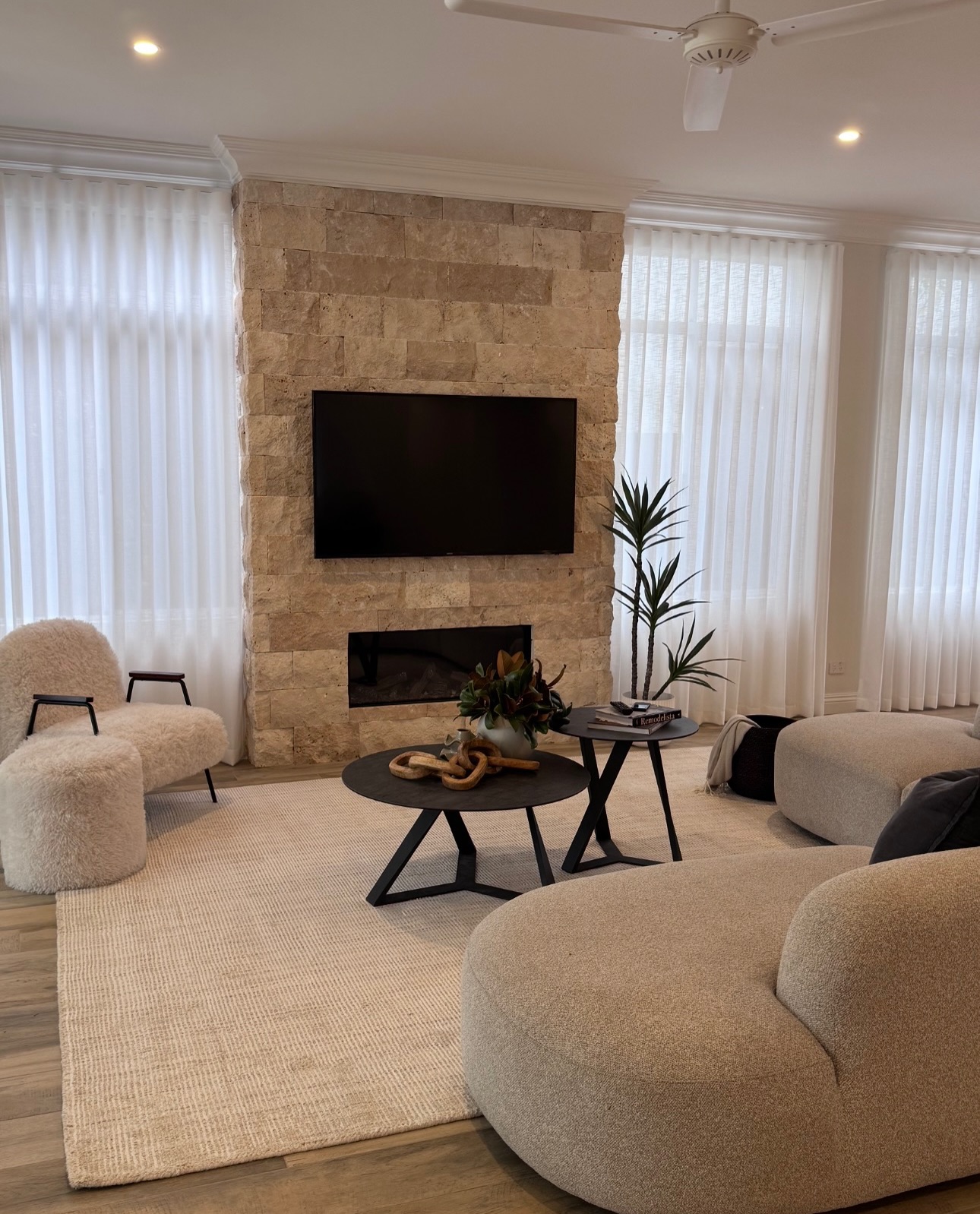 4. Let Beige Stone Set the Palette