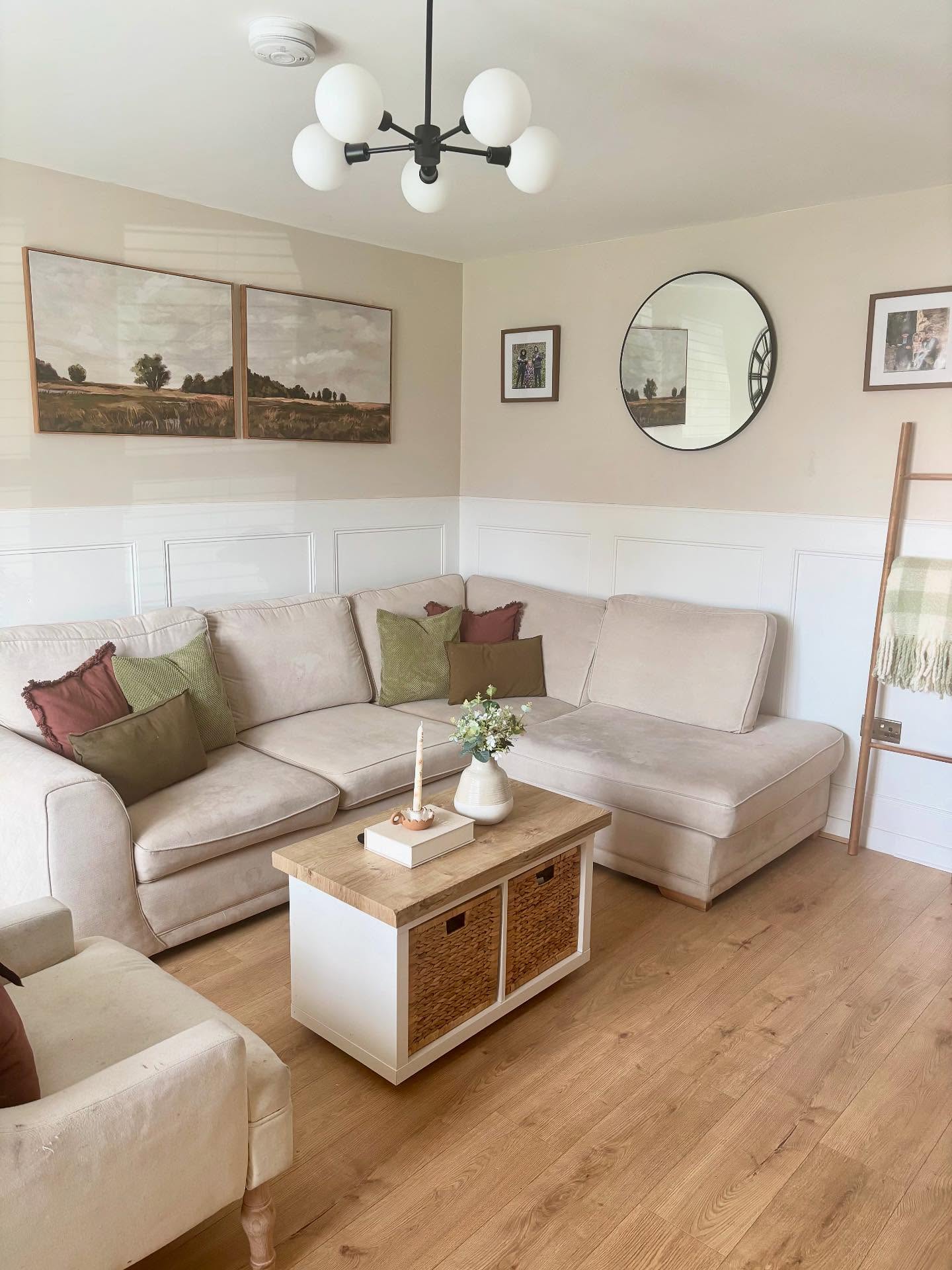 19. Bring Earthy Accents Into a Beige Corner
