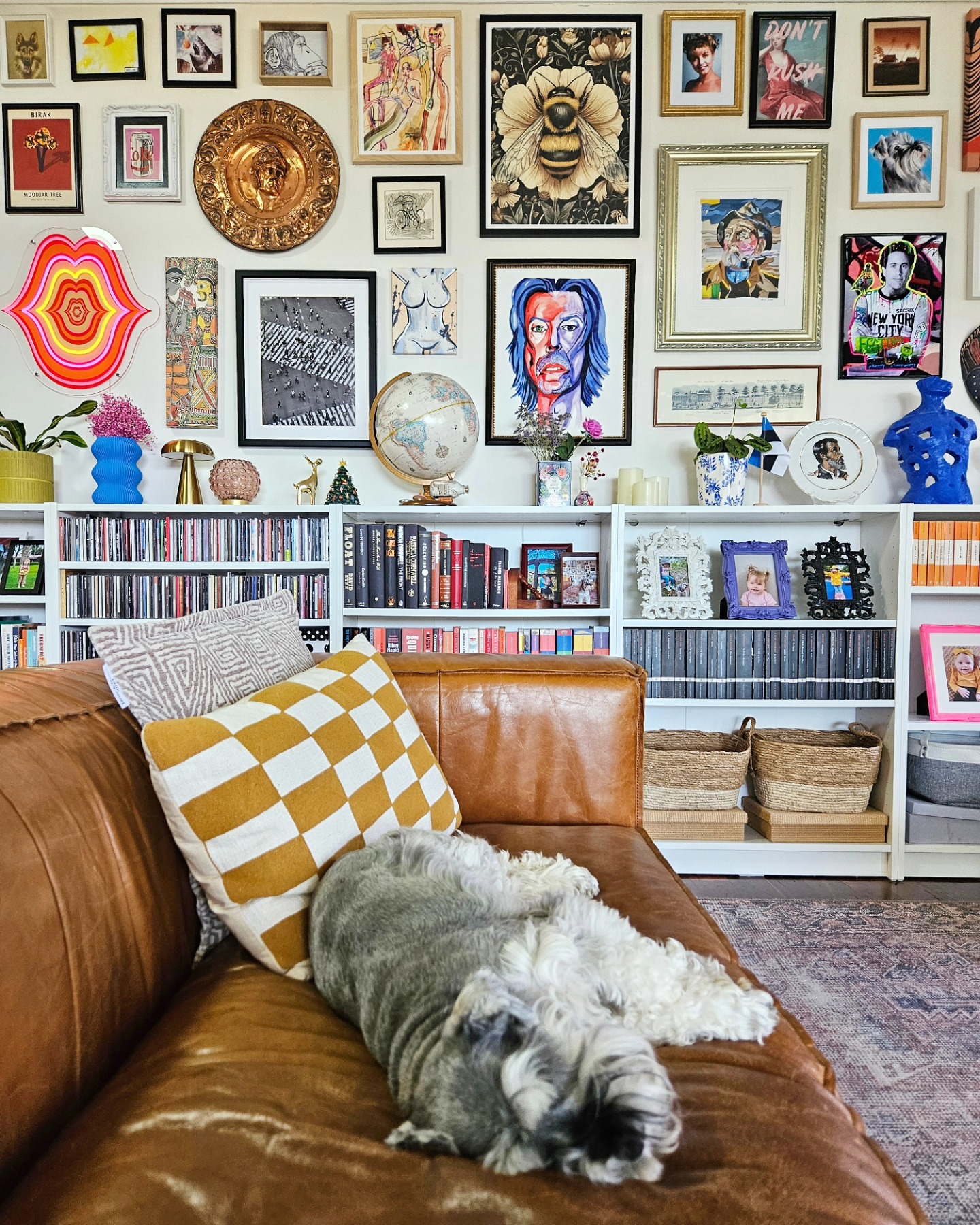 Make a Bold Art Wall Above Everyday Storage