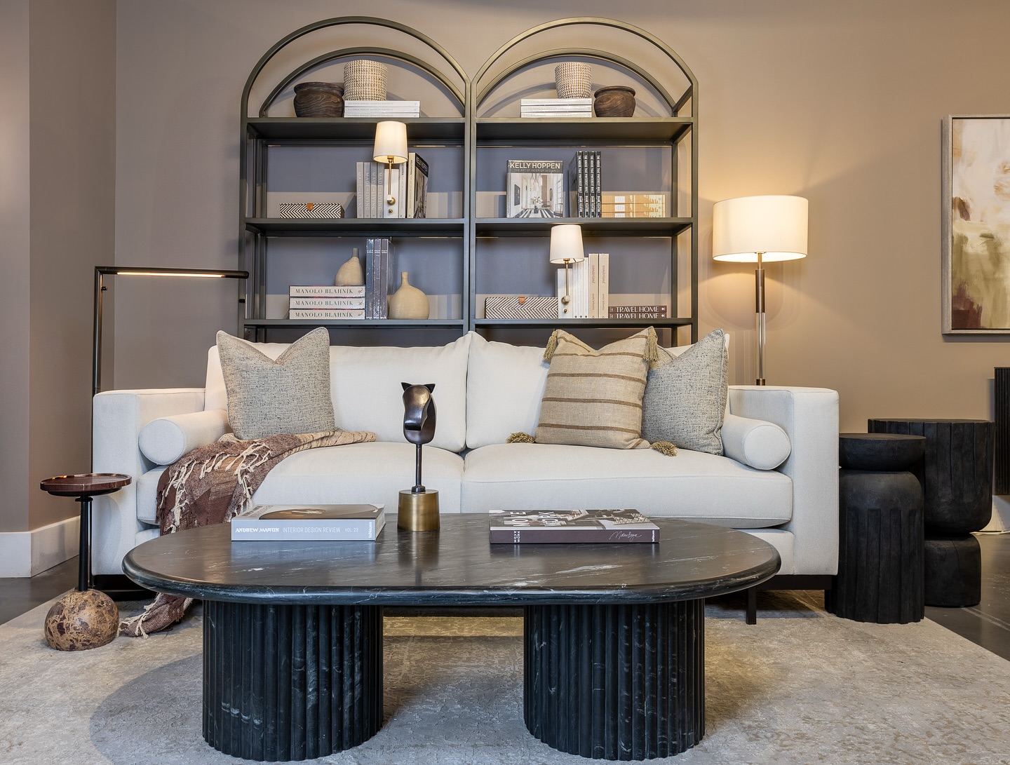 Give Black Shelves Plenty of Breathing Space