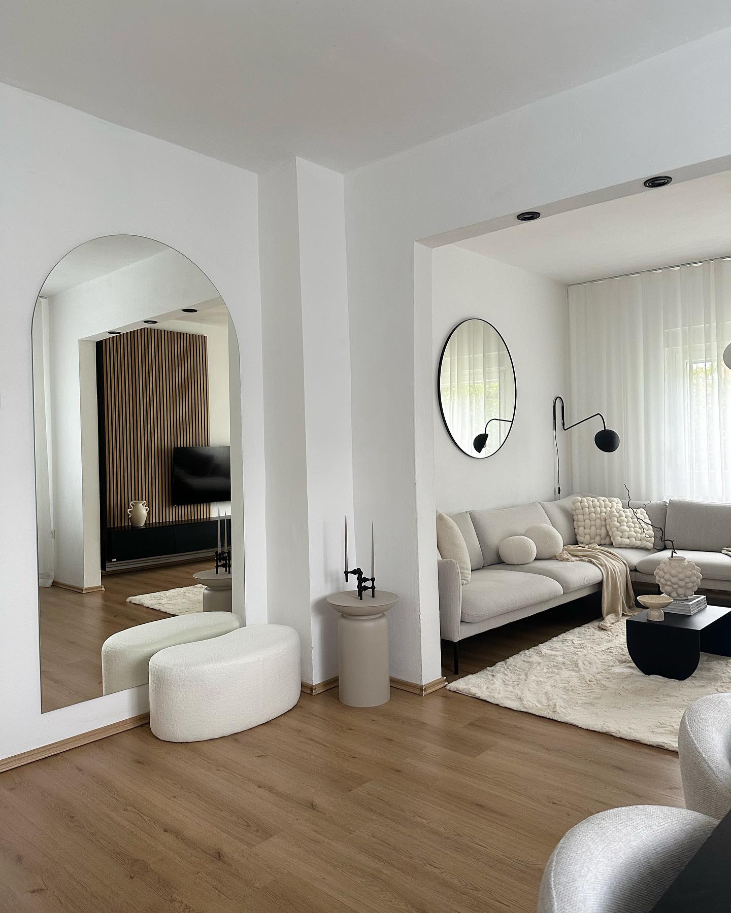 Reflect Light With a Black-Framed Mirror
