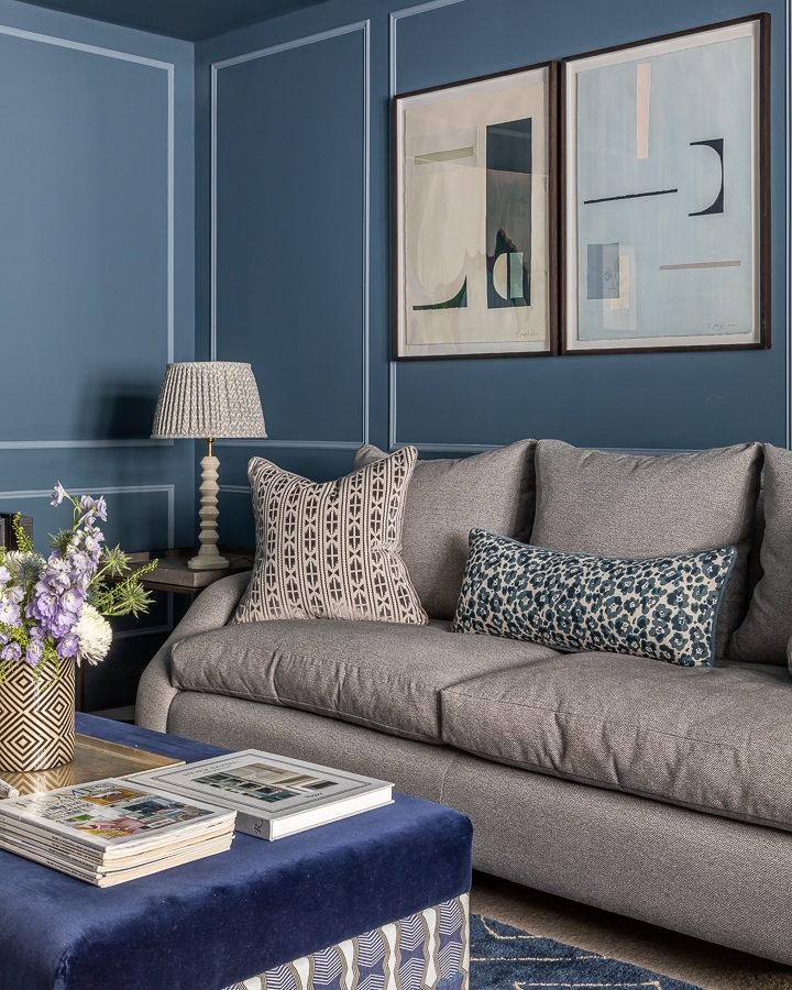 10. Use Blue Wall Molding to Add Quiet Structure