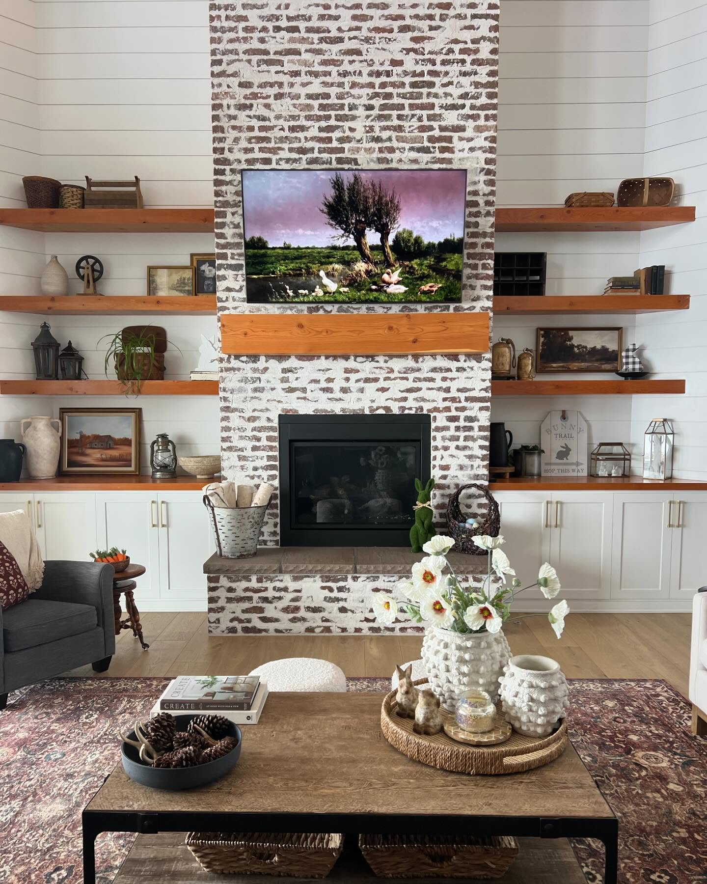 Build Coordinated Storage Around the Fireplace