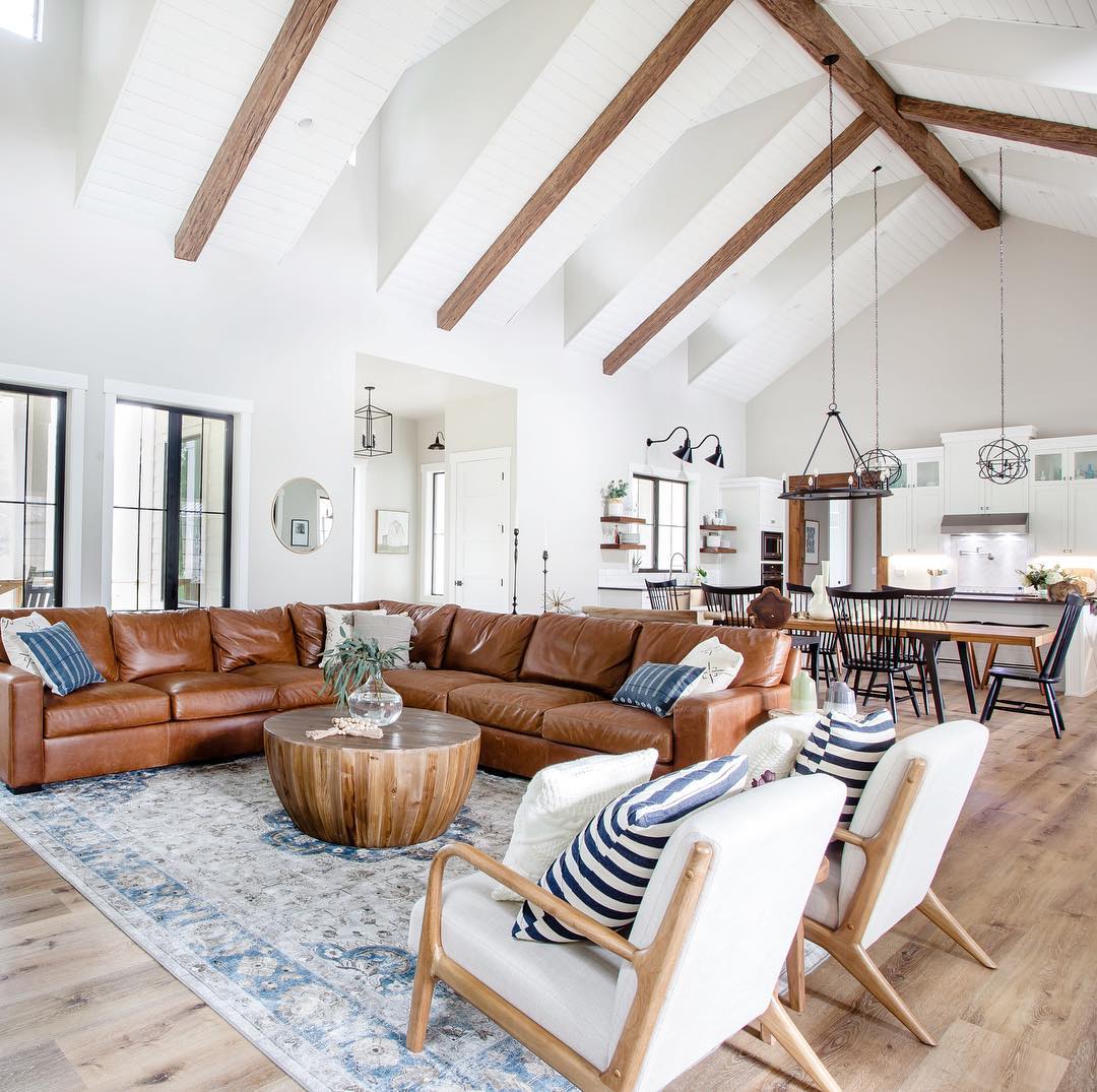 Define the Ceiling Rhythm With Decorative Beams