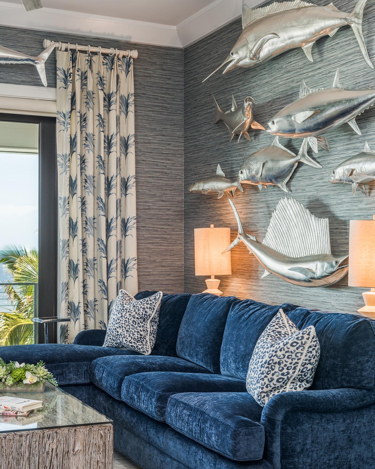 Create a Coastal Focal Wall with Sculptural Fish