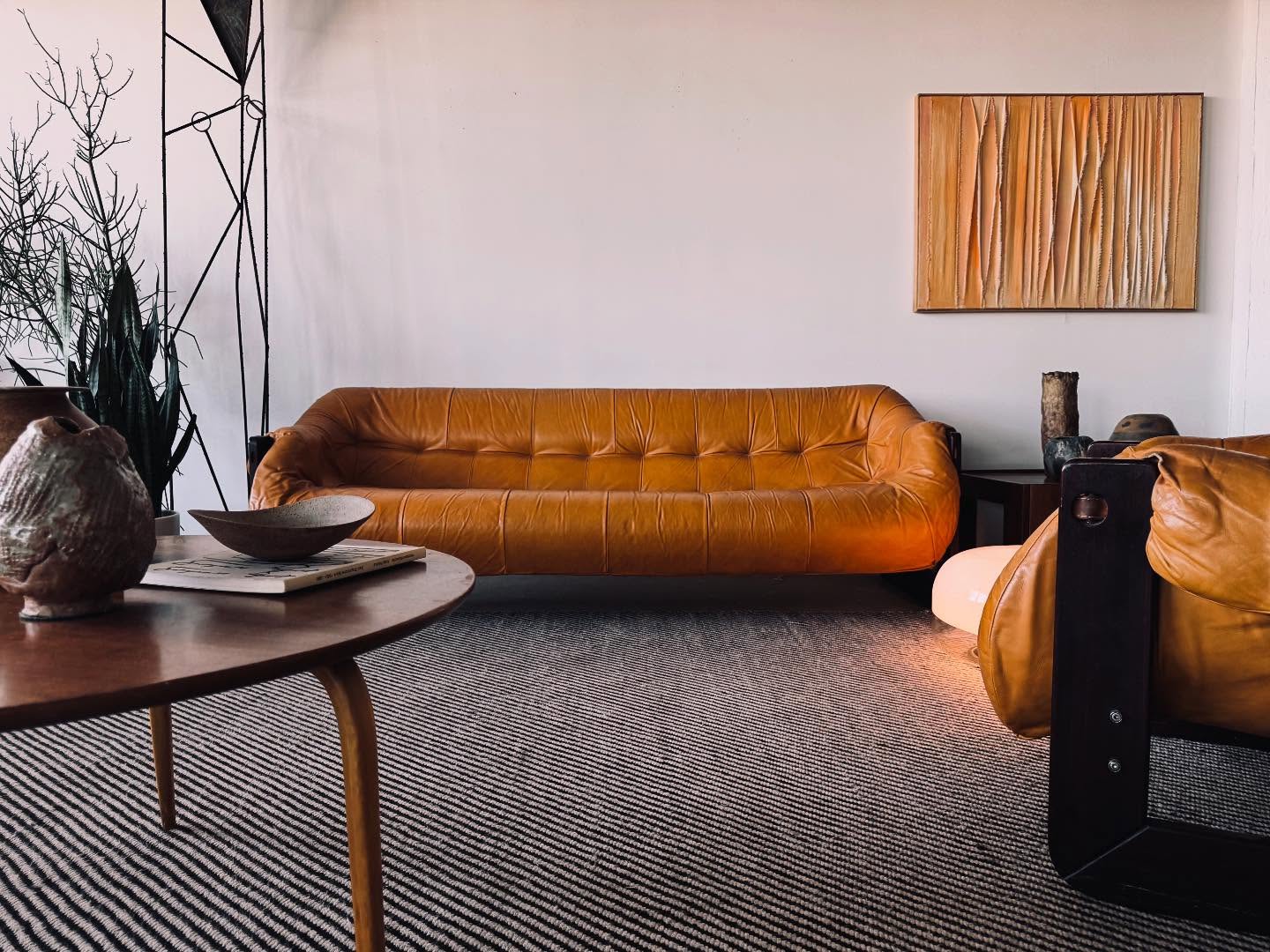 6. Give a Low Leather Sofa Sculptural Company