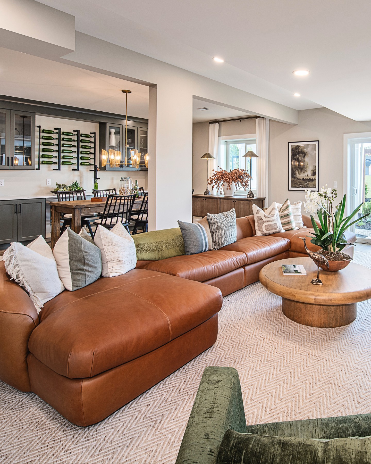 8. Use Curved Seating to Define an Open Lounge