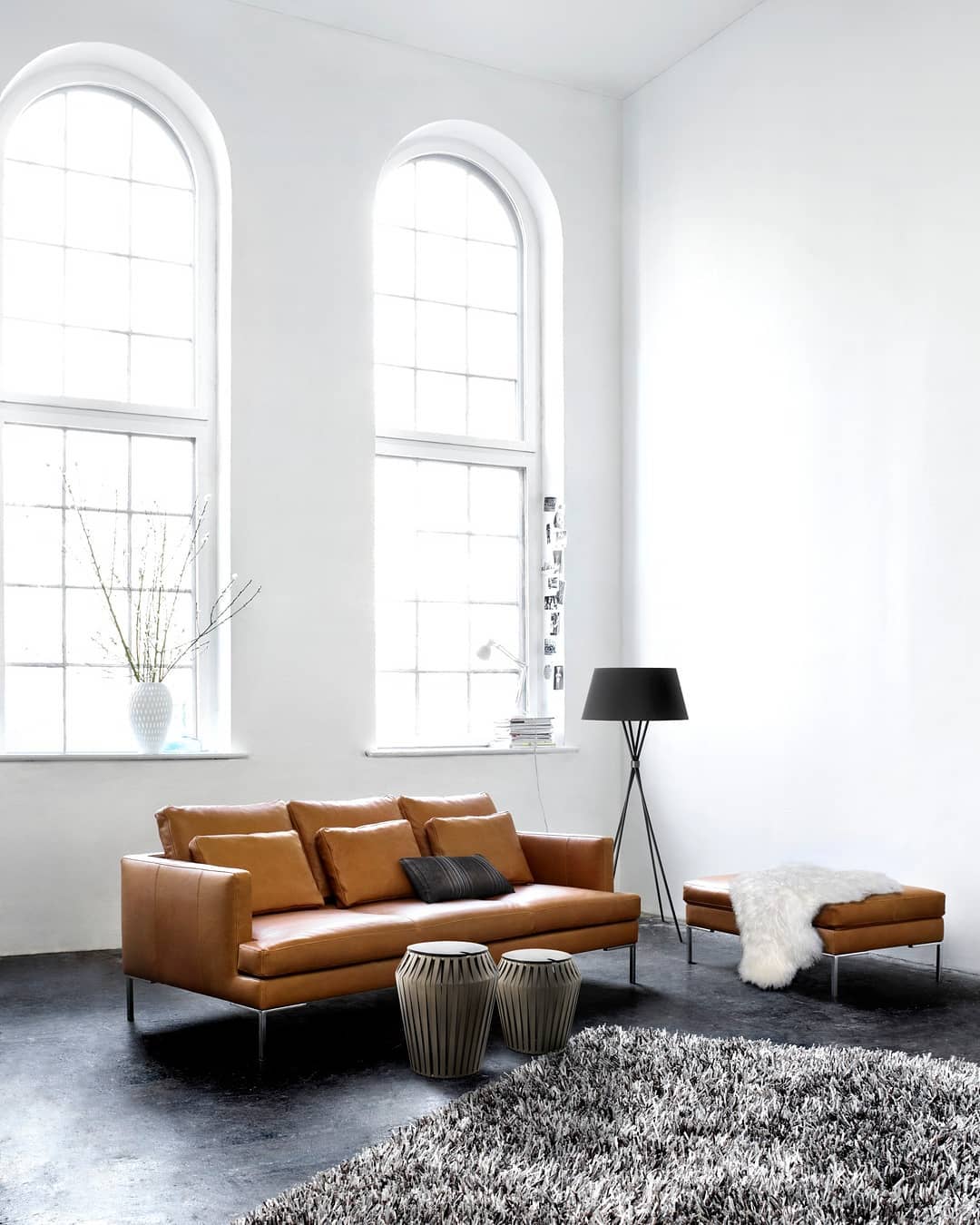 10. Keep Tall Windows Clear Above a Low Sofa