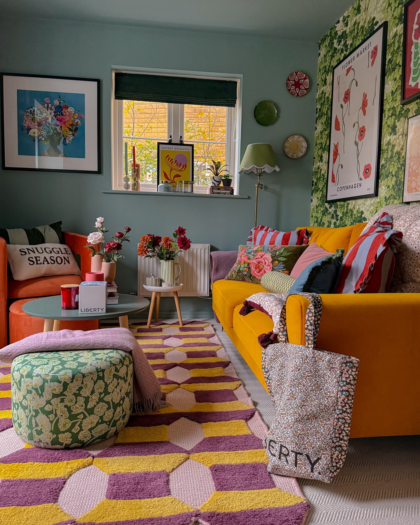 11. Add a Movable Pouf for Shared Hangouts