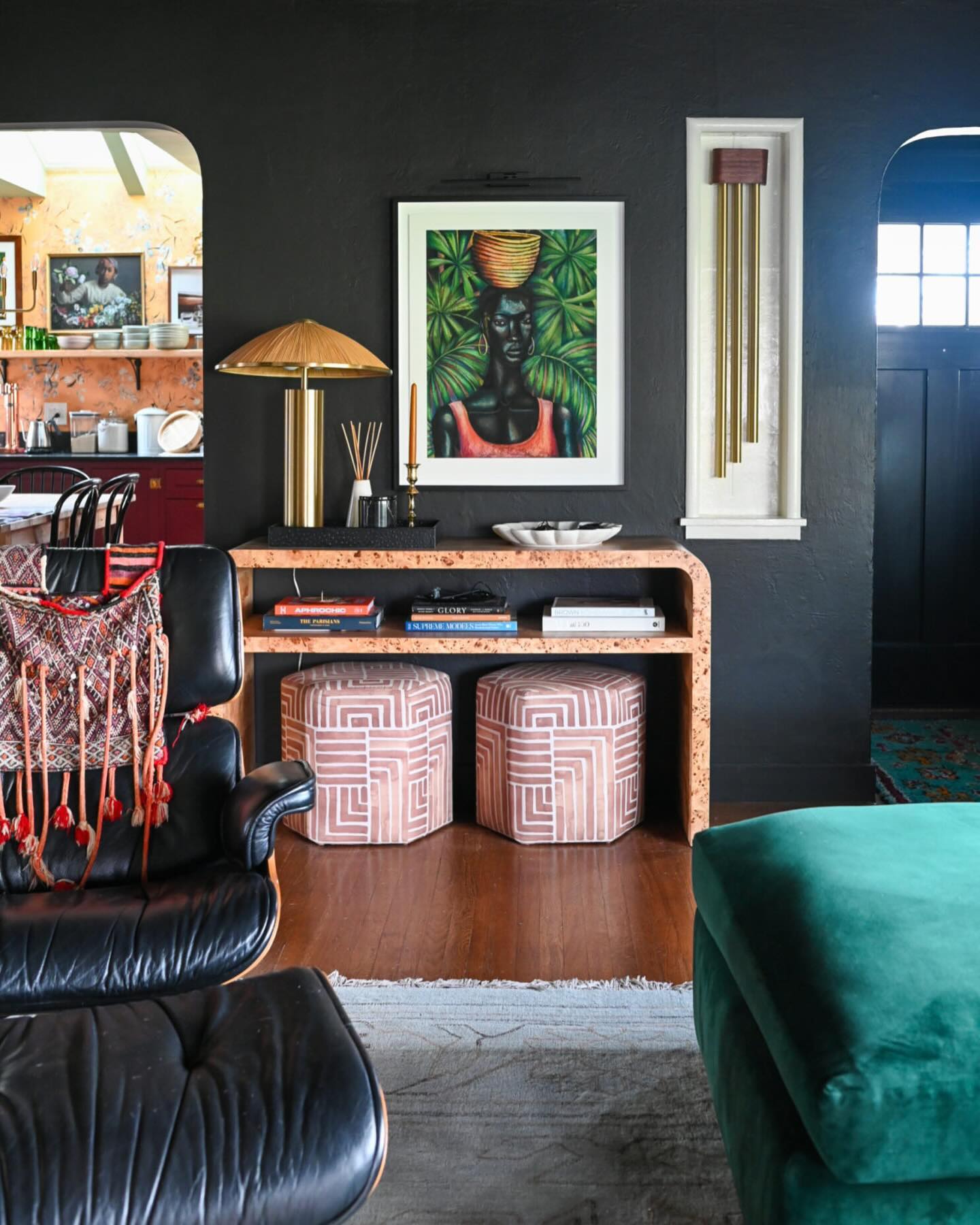 16. Tuck Spare Stools Under a Console