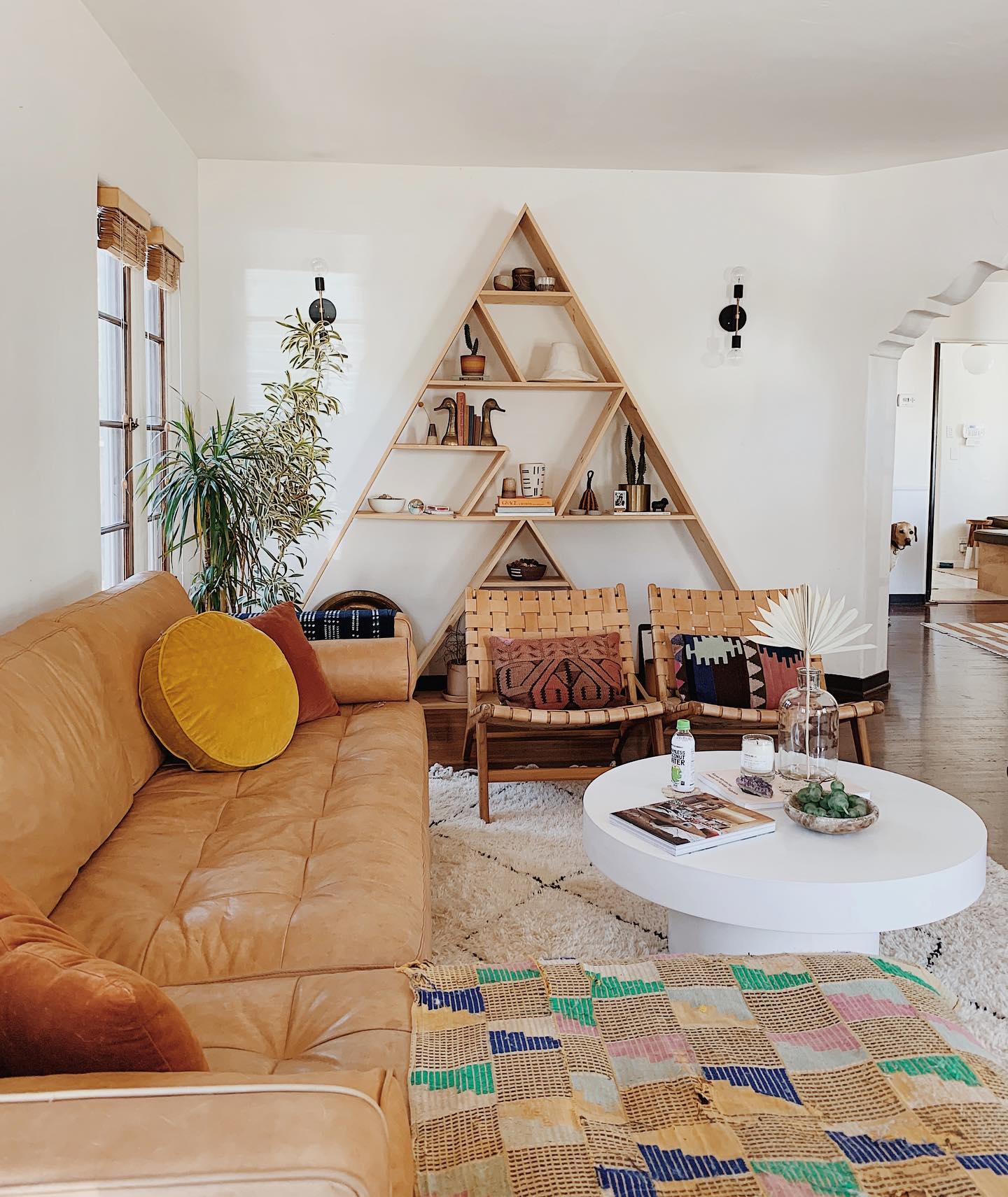17. Pair Open-Framed Chairs With a Comfy Sofa