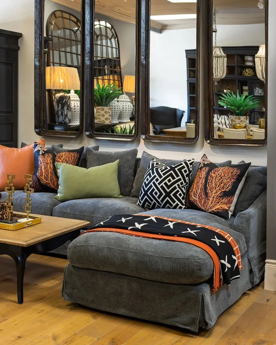 Use Charcoal as a Base for Bold Mixed Patterns