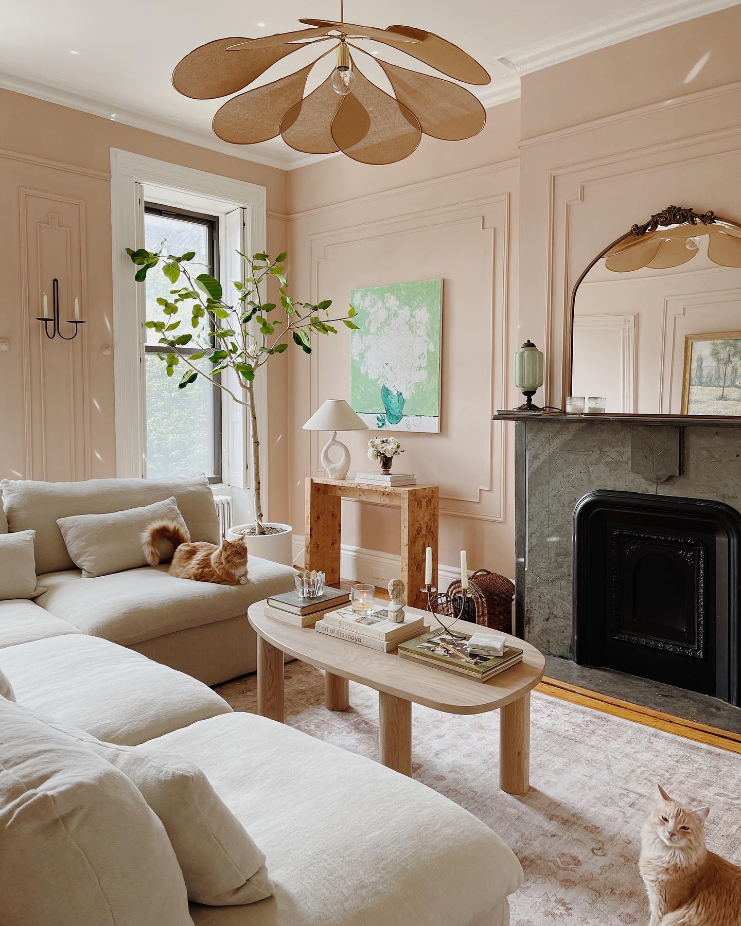 4. Bring Organic Shapes Into Ceiling Lighting