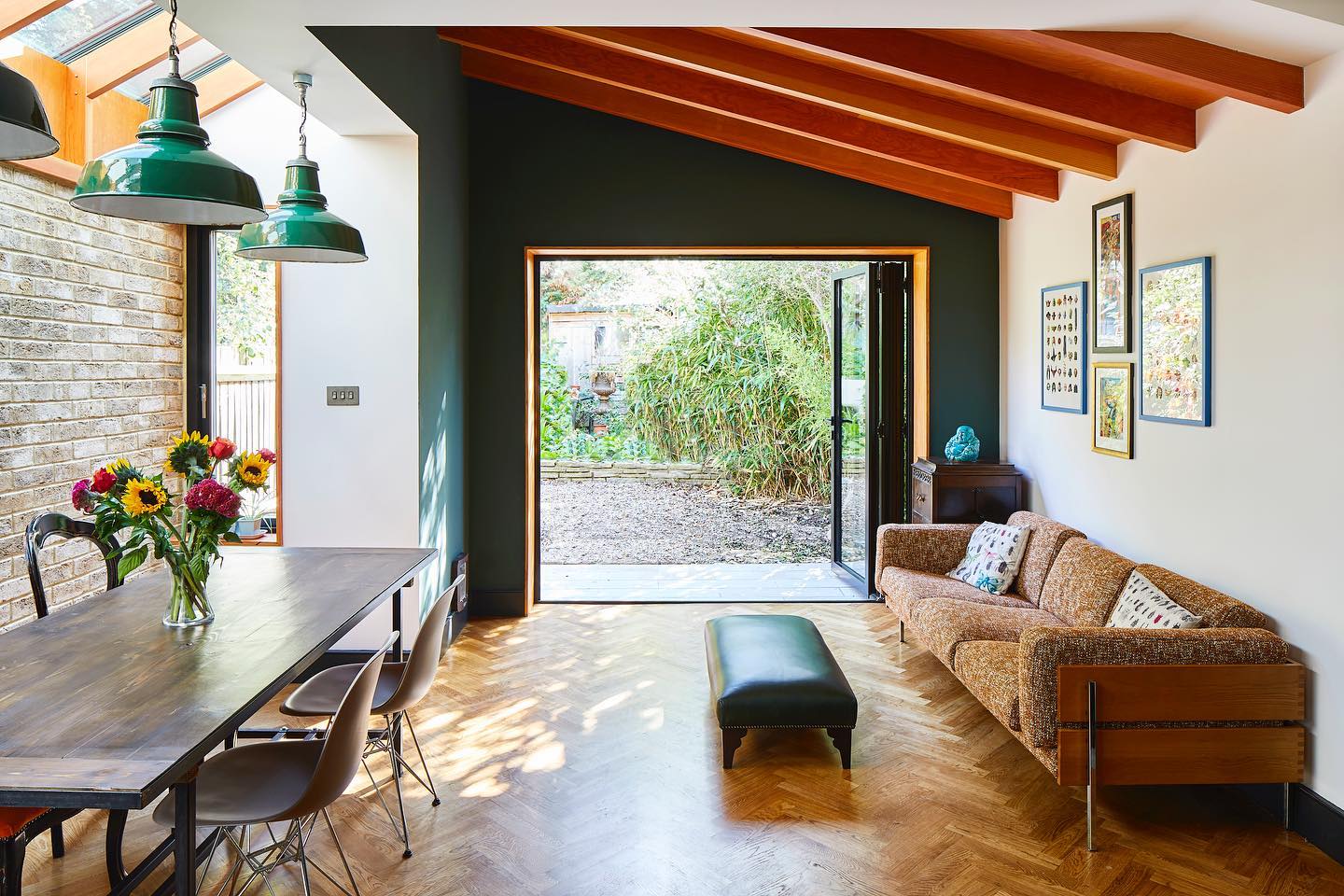 9. Frame a Garden View With Deep Green