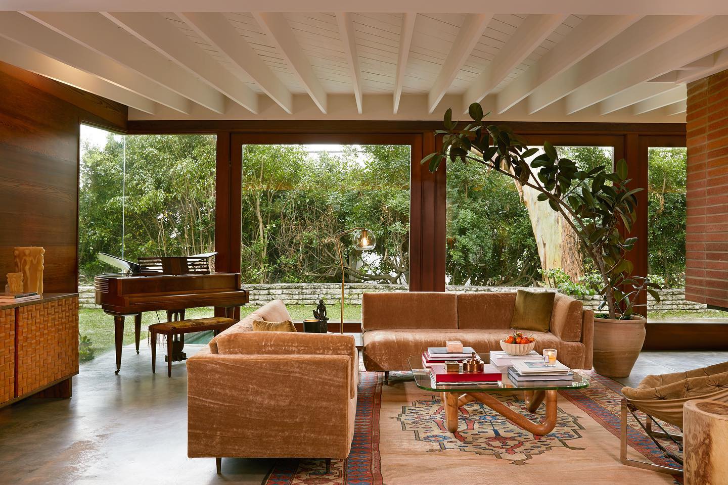 11. Carry Warm Wood Around Large Windows