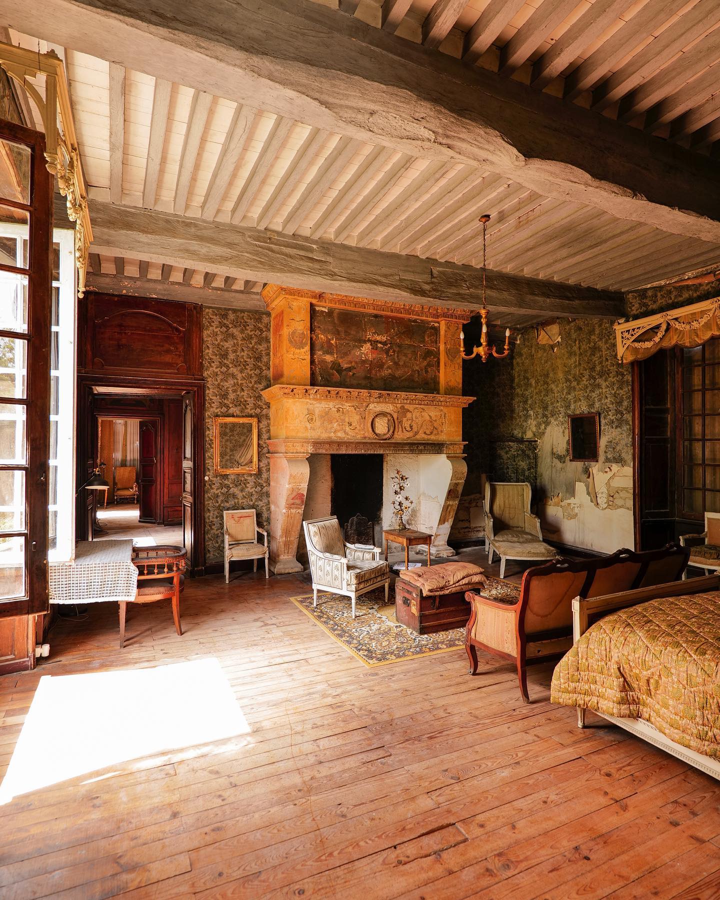 Gather Seating Near the Hearth in a Large Room