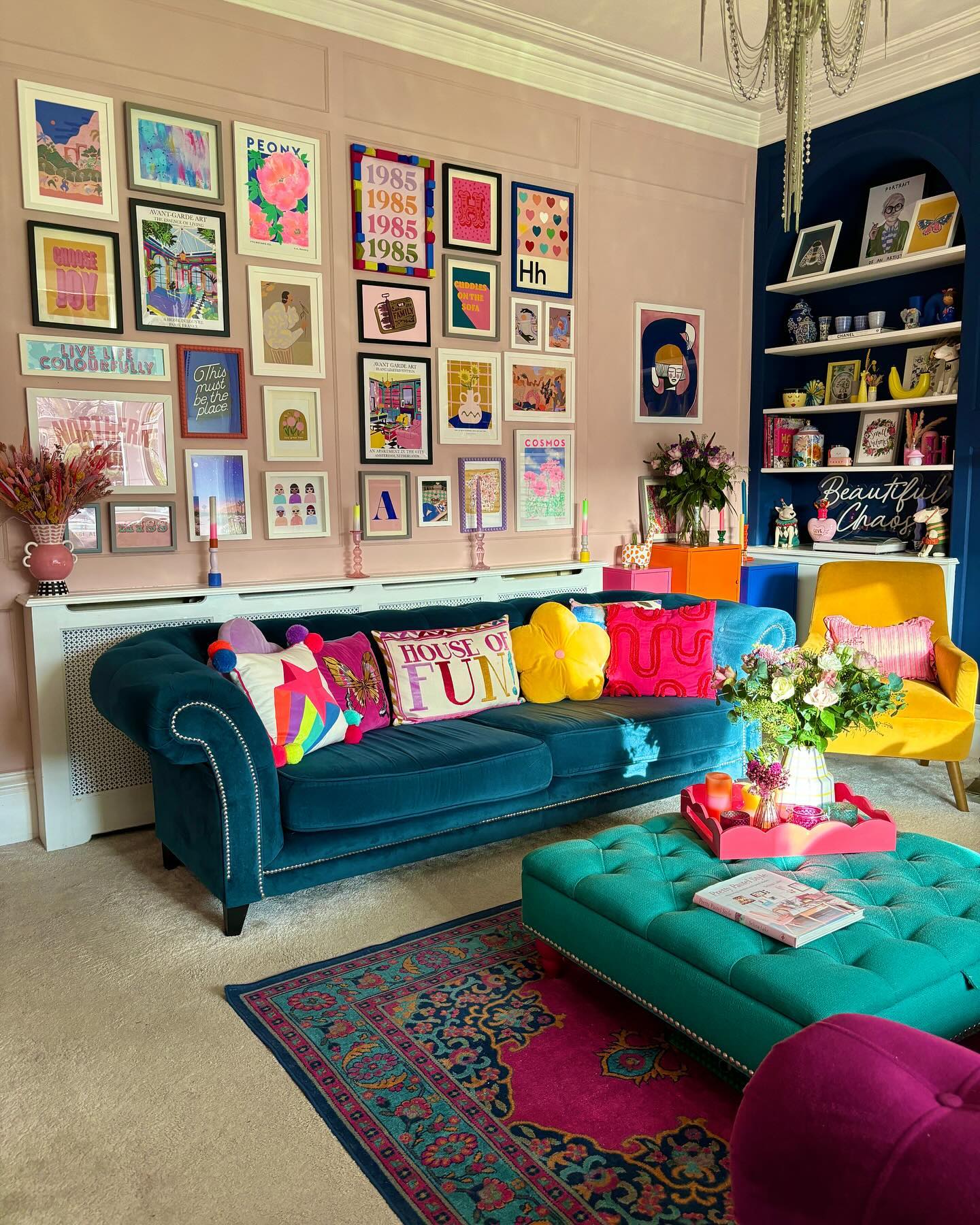 Carry Your Gallery Colors Into the Furniture