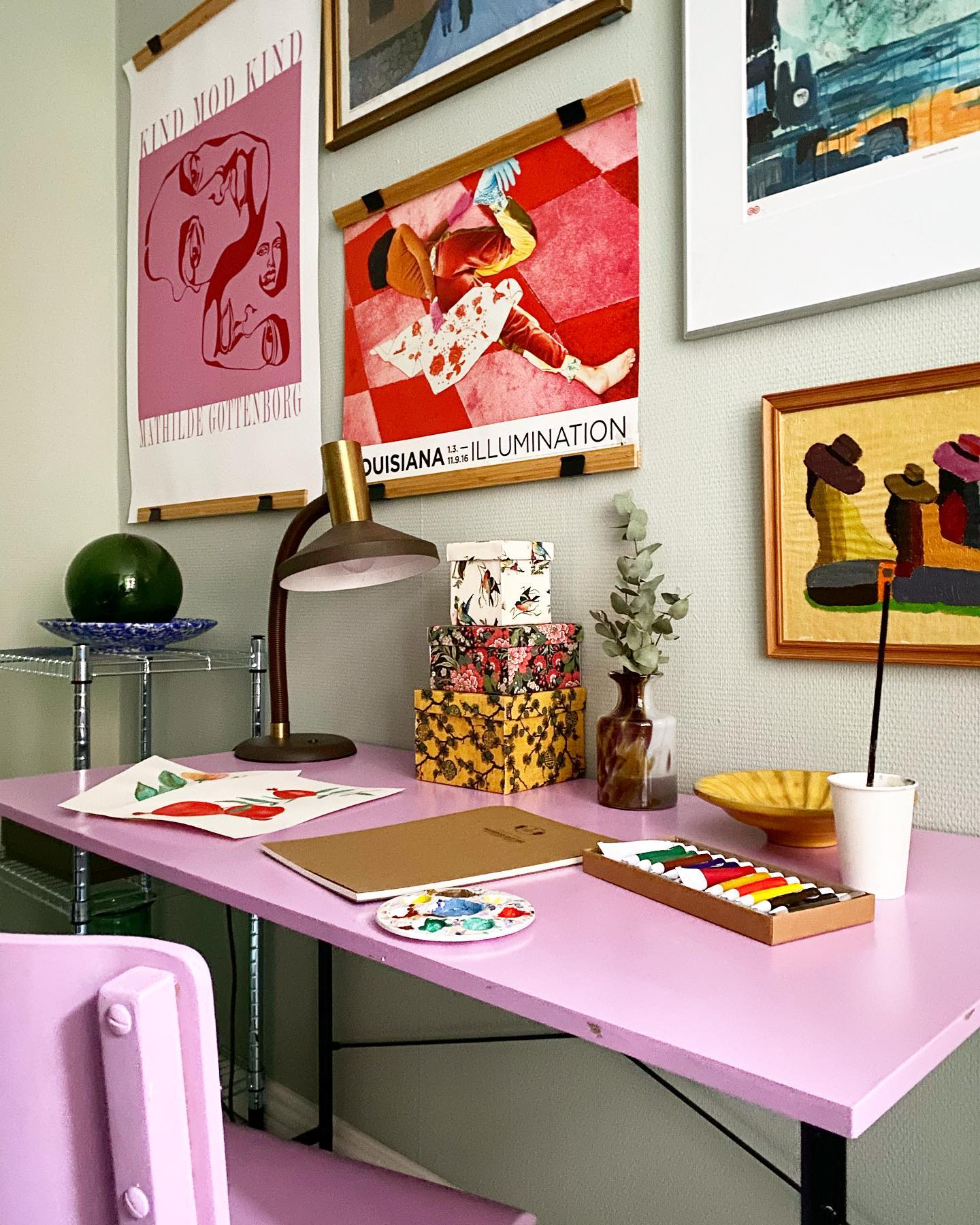 Combine Poster Hangers With Framed Art