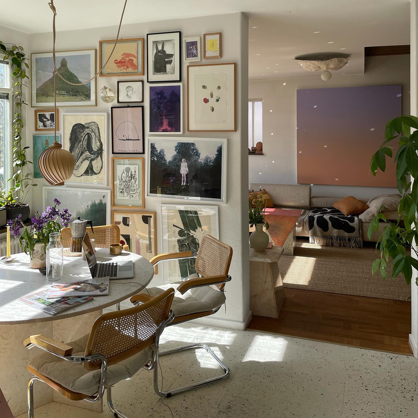 Fill a Tall Wall Beside an Open Doorway