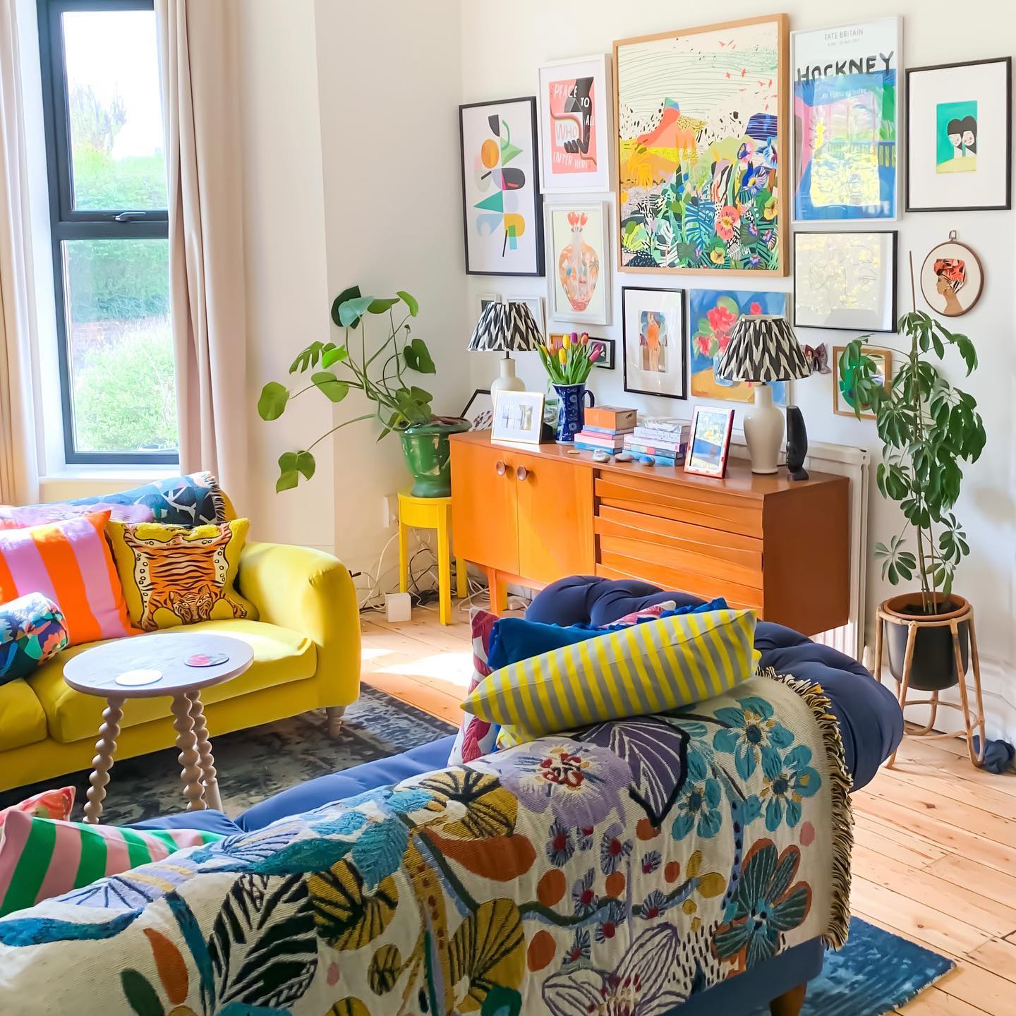 Anchor a Salon Gallery With a Sideboard