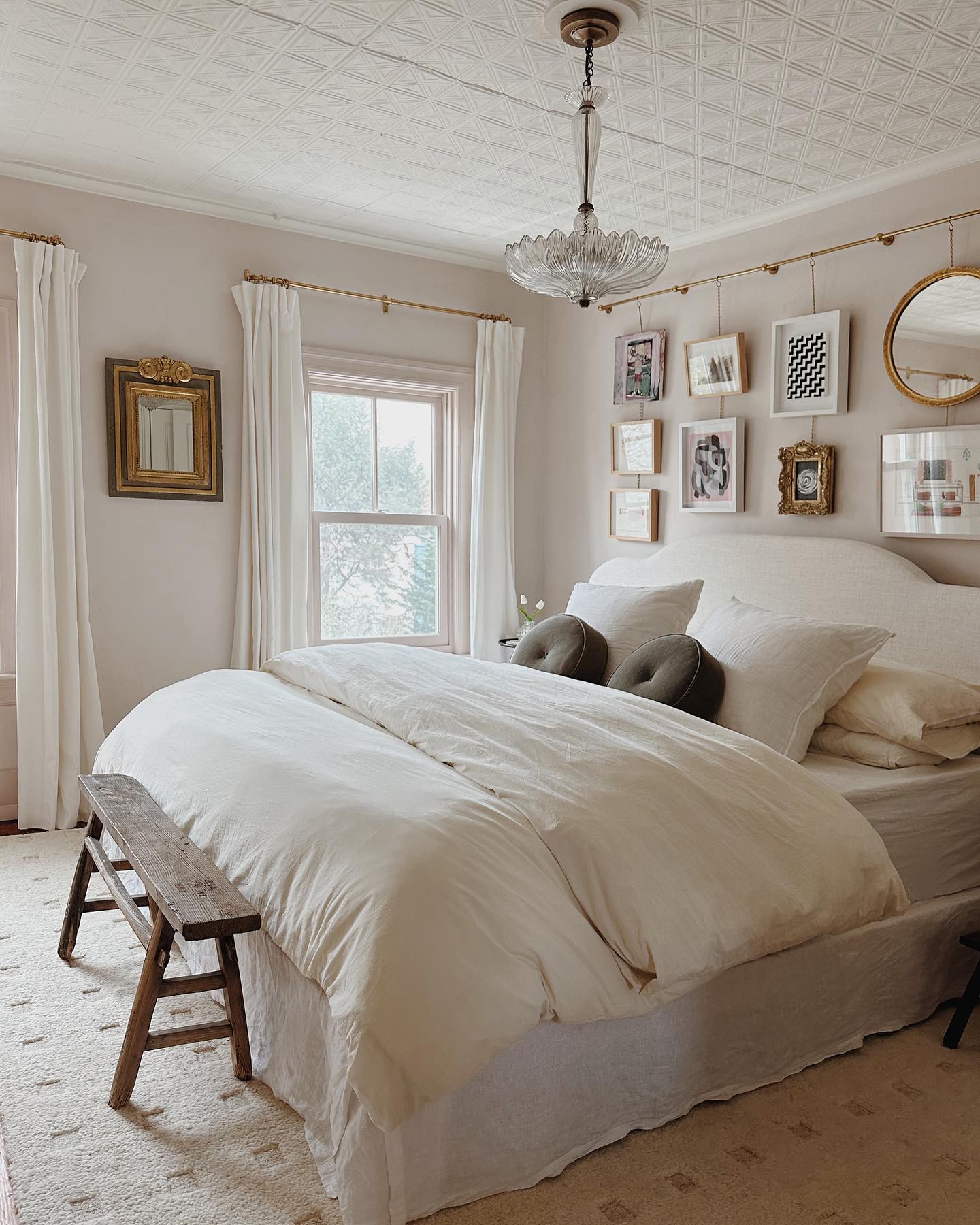 Suspend a Mixed Gallery From a Picture Rail