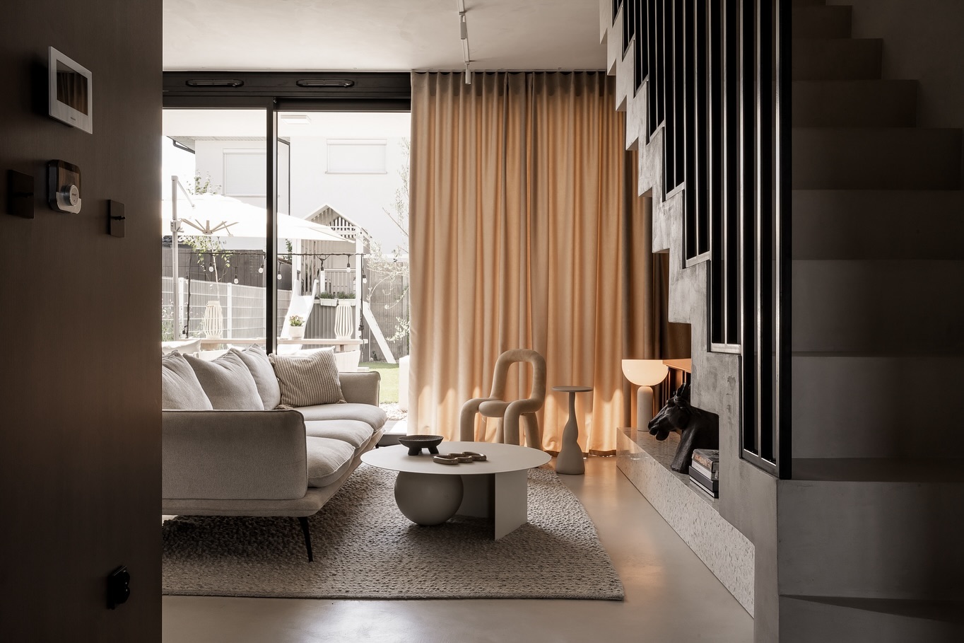 10. Soften Strong Architecture With Full Height Curtains