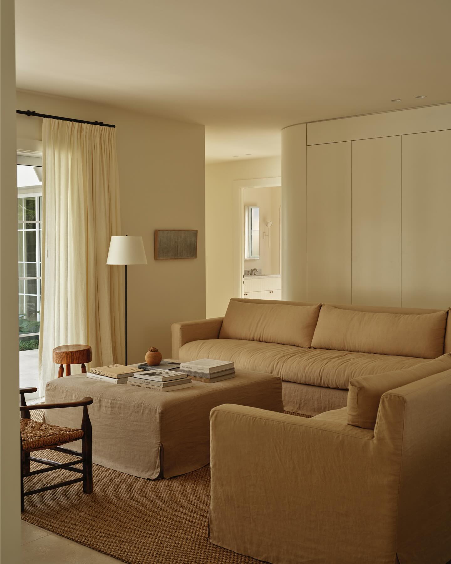17. Make a Soft Ottoman the Center of the Room
