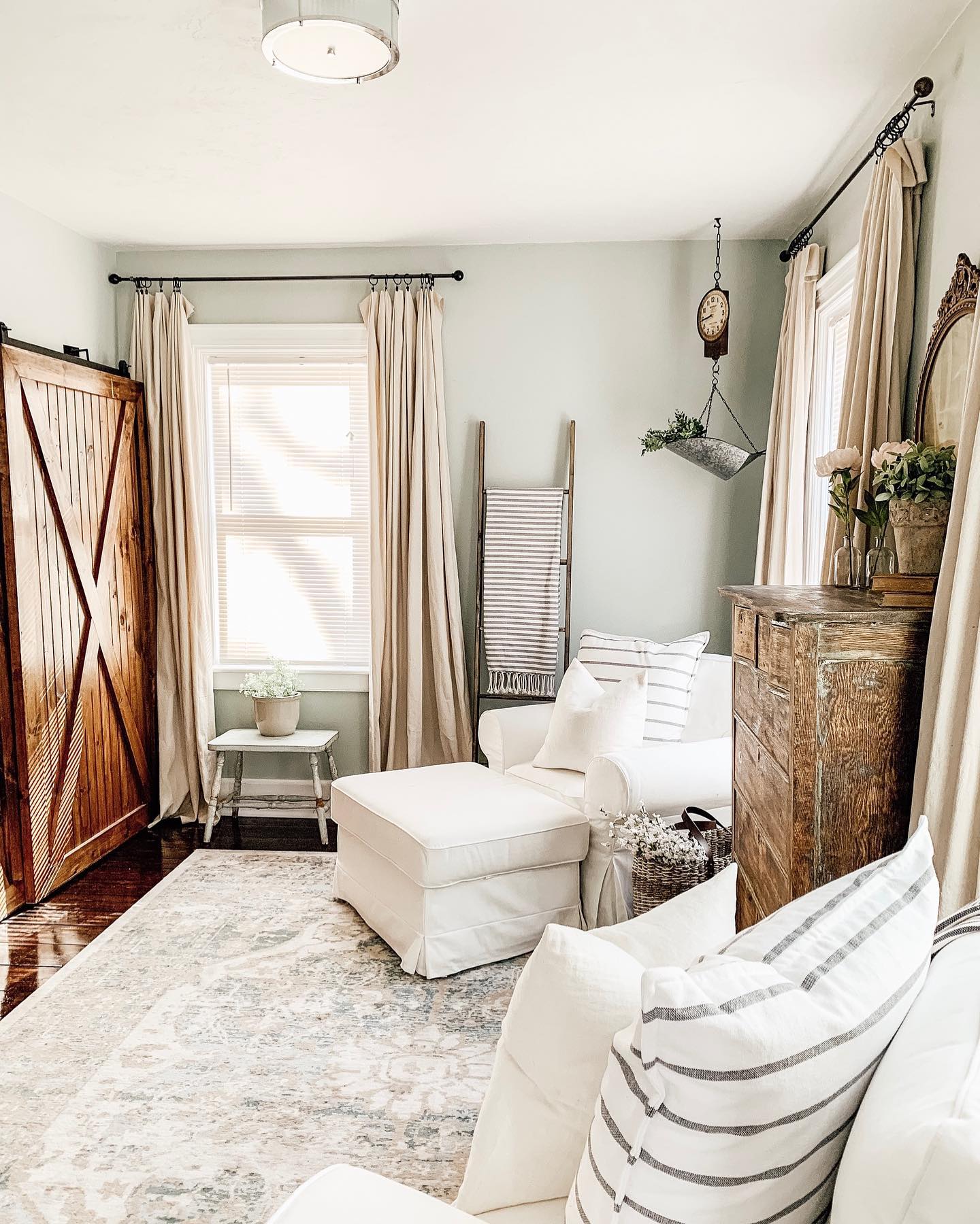 Make a Reading Corner with a Chair and Ottoman