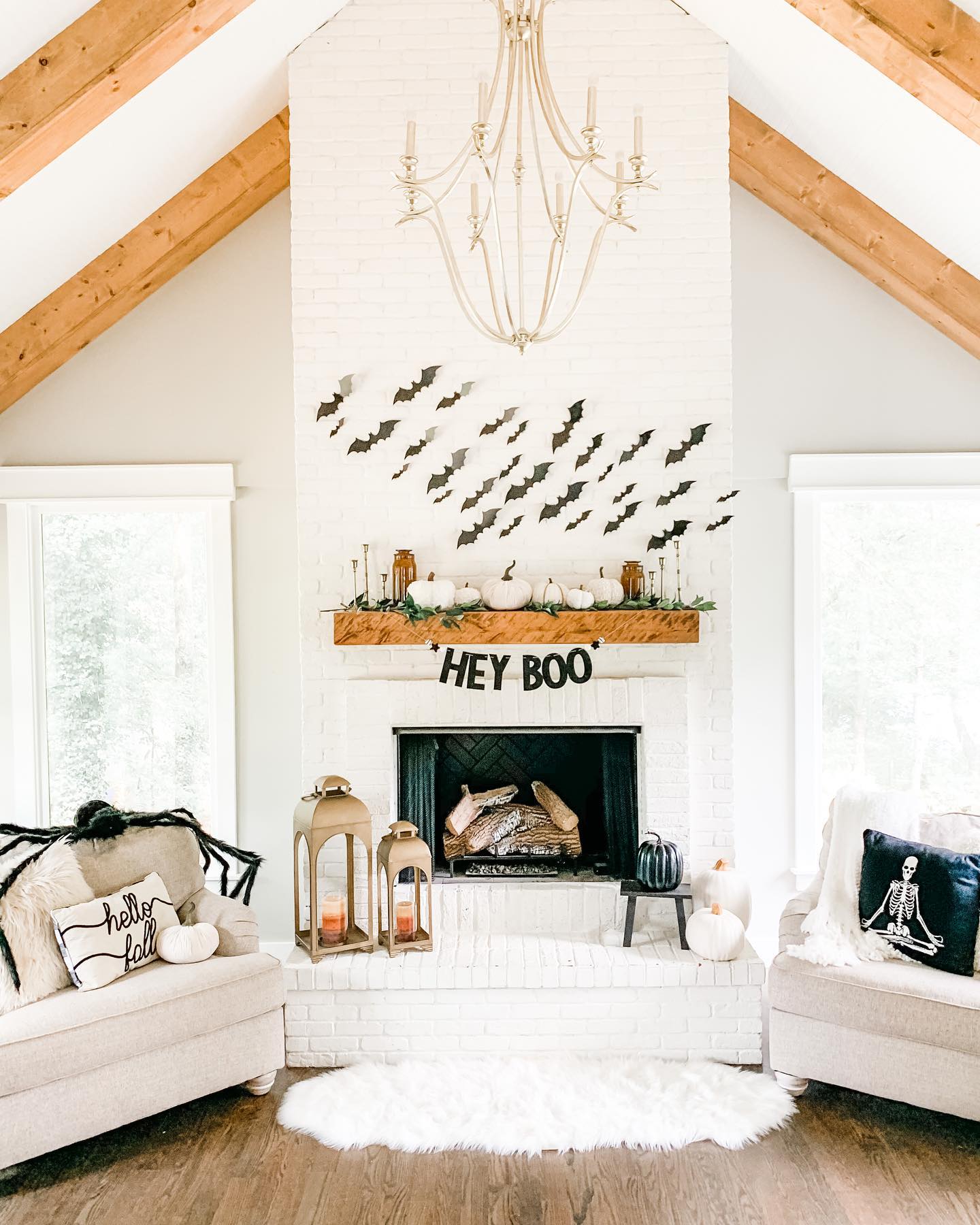 Use Seasonal Silhouettes to Animate a Tall Wall