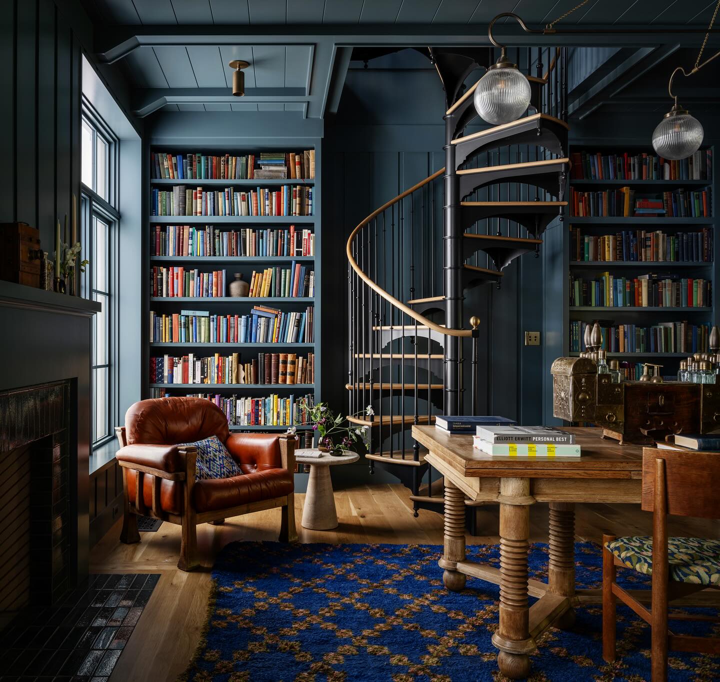 14. Carry Black and Brown Through a Spiral Staircase