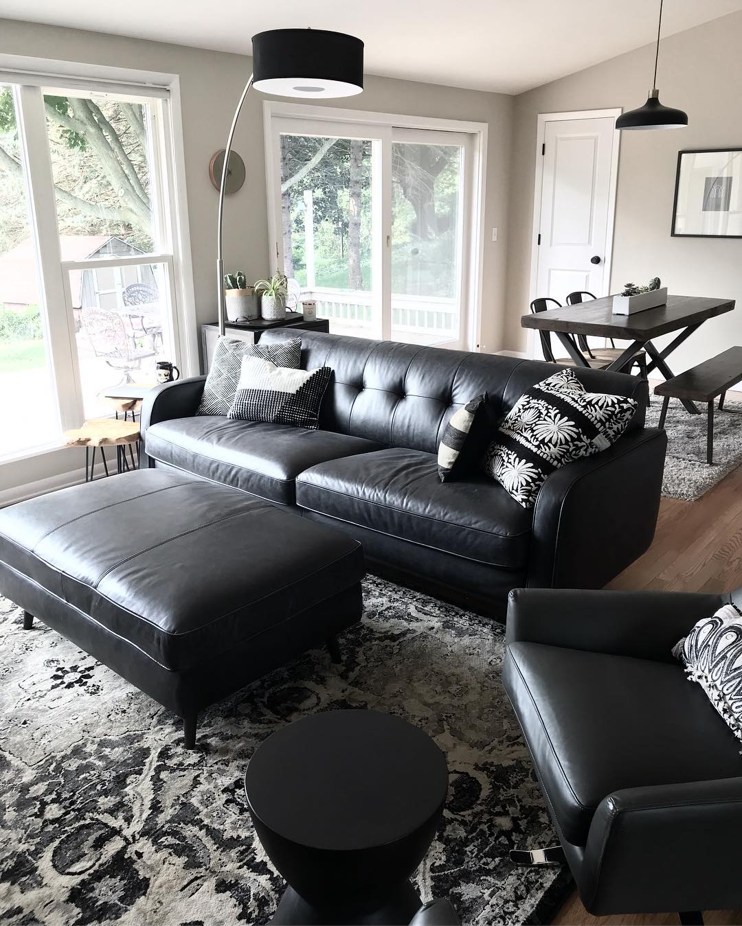 3. Lighten Black Leather With Daylight
