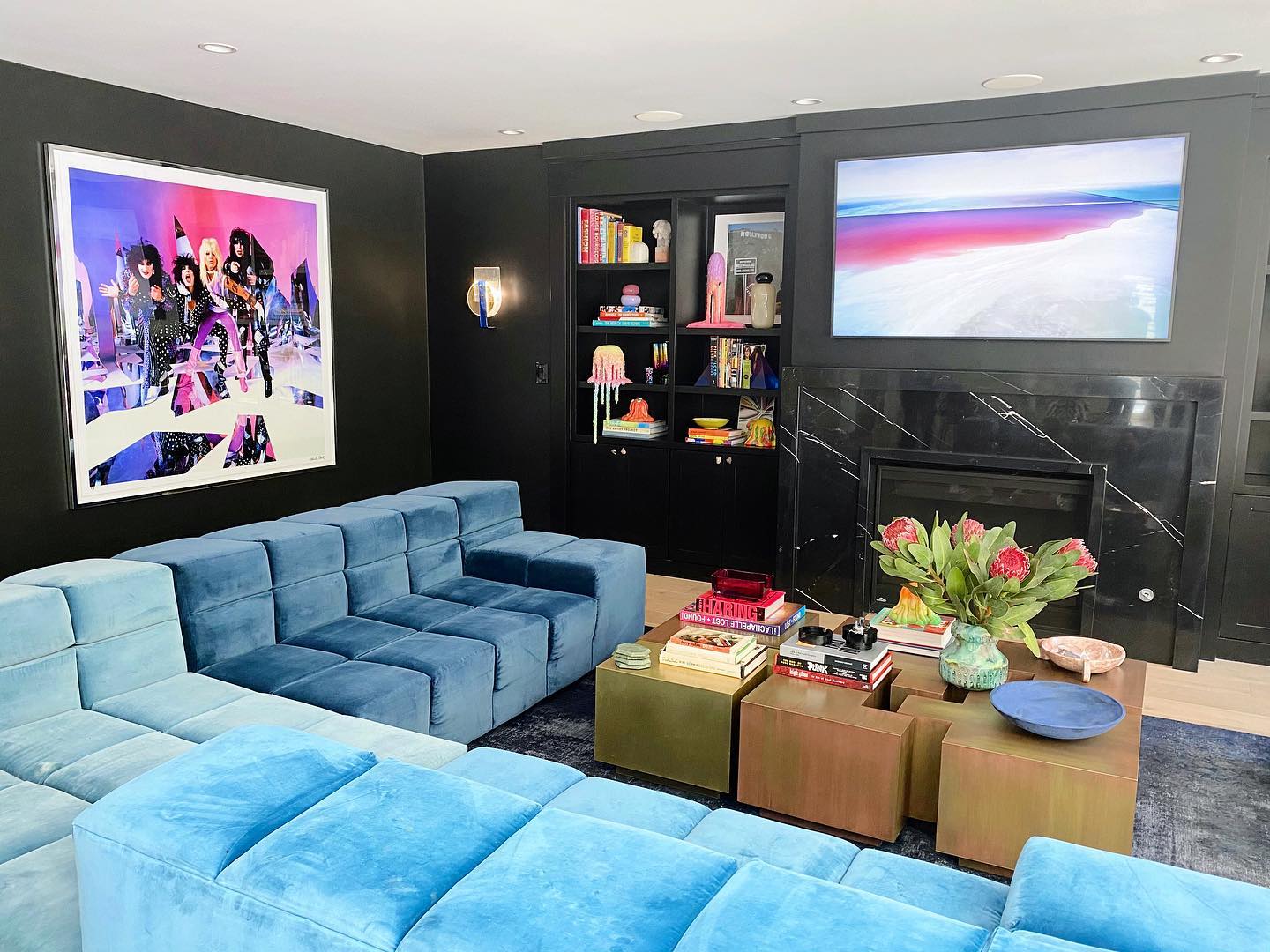 5. Give Colorful Art a Black Setting