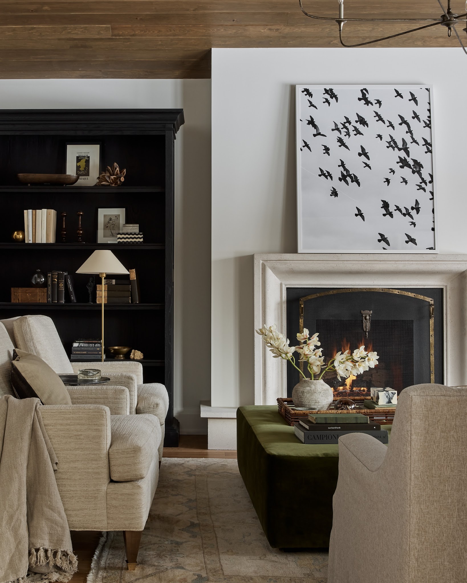 9. Make Black Shelves Part of the Architecture