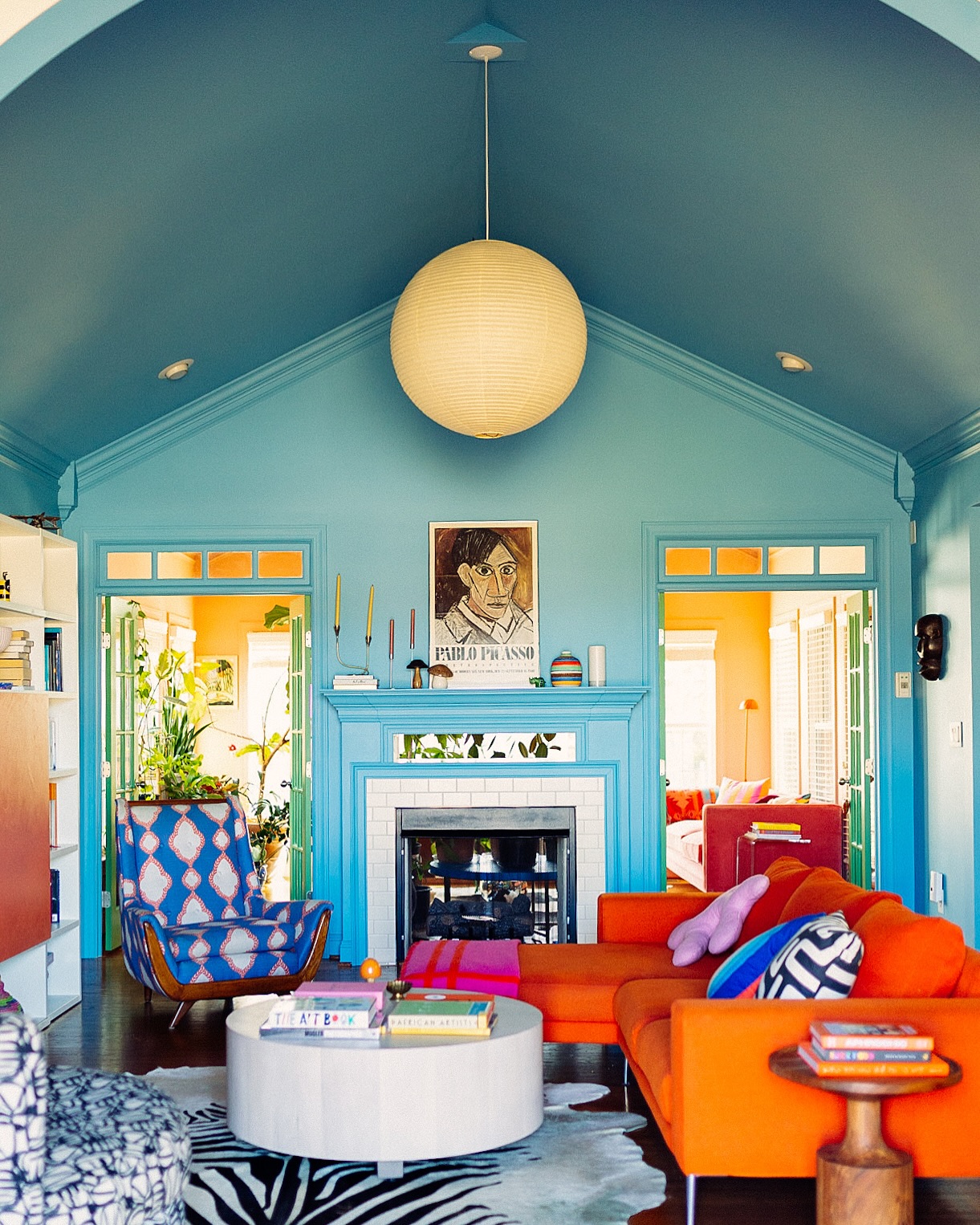 9. Drench a Vaulted Room in Bright Blue