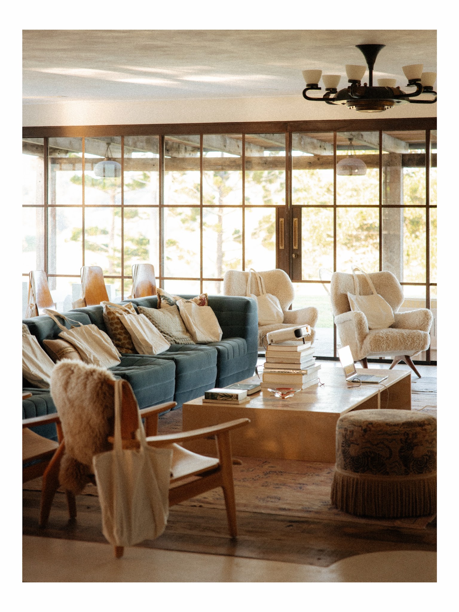 17. Connect Different Seats With One Large Rug