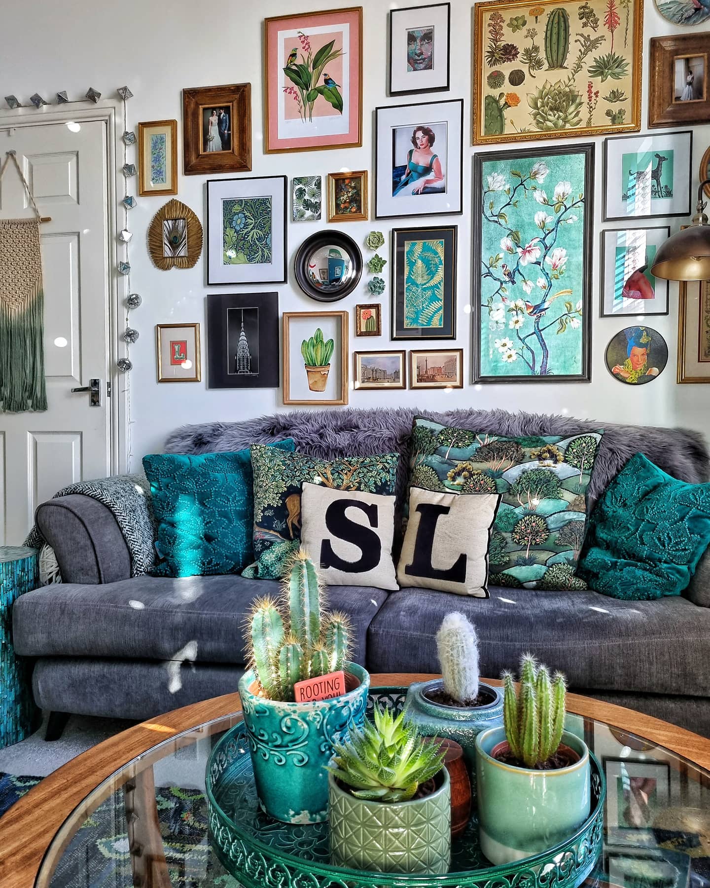 4. Build a Botanical Gallery With Gilded Accents