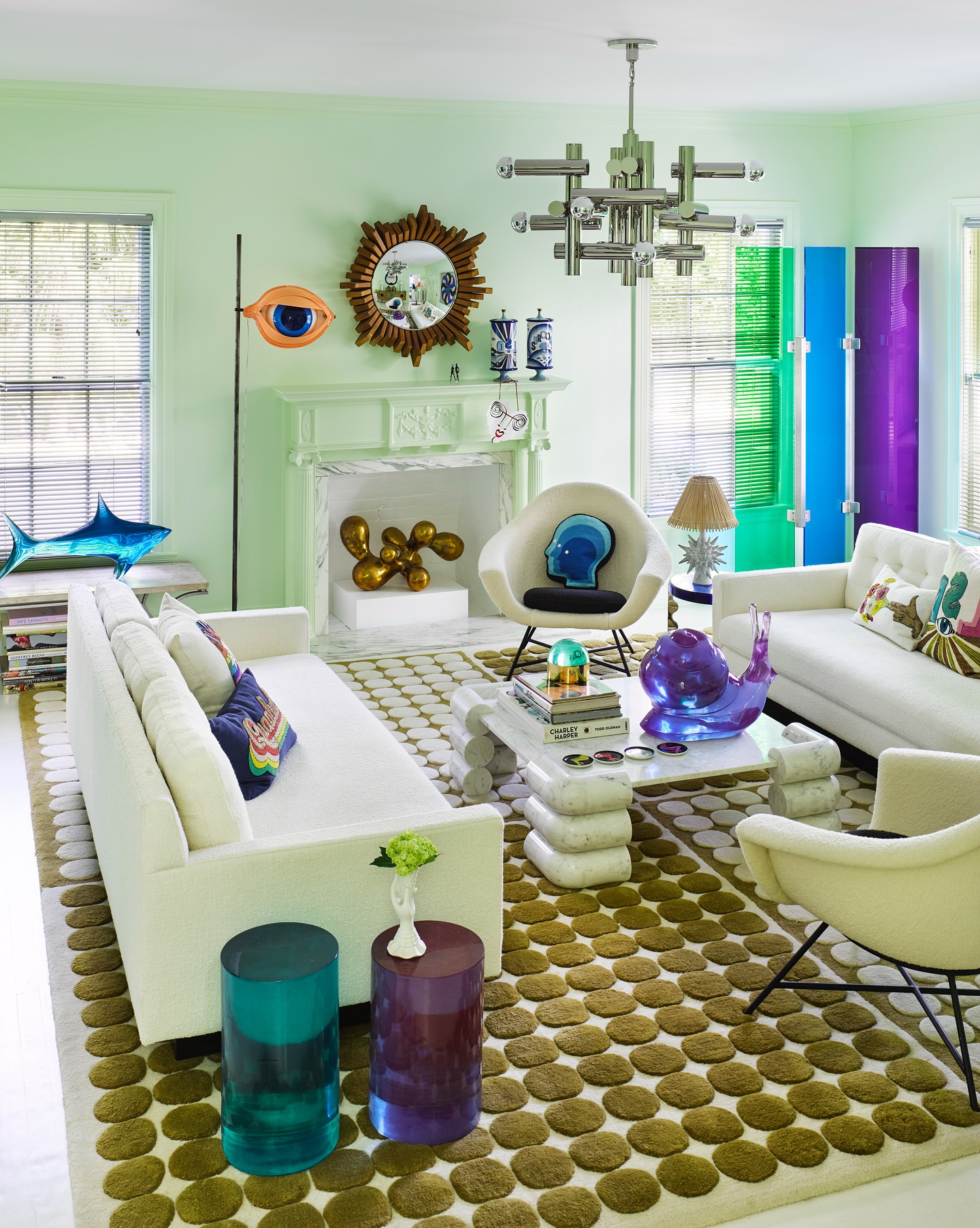 14. Use Reflective Silver in a Playful Collected Room