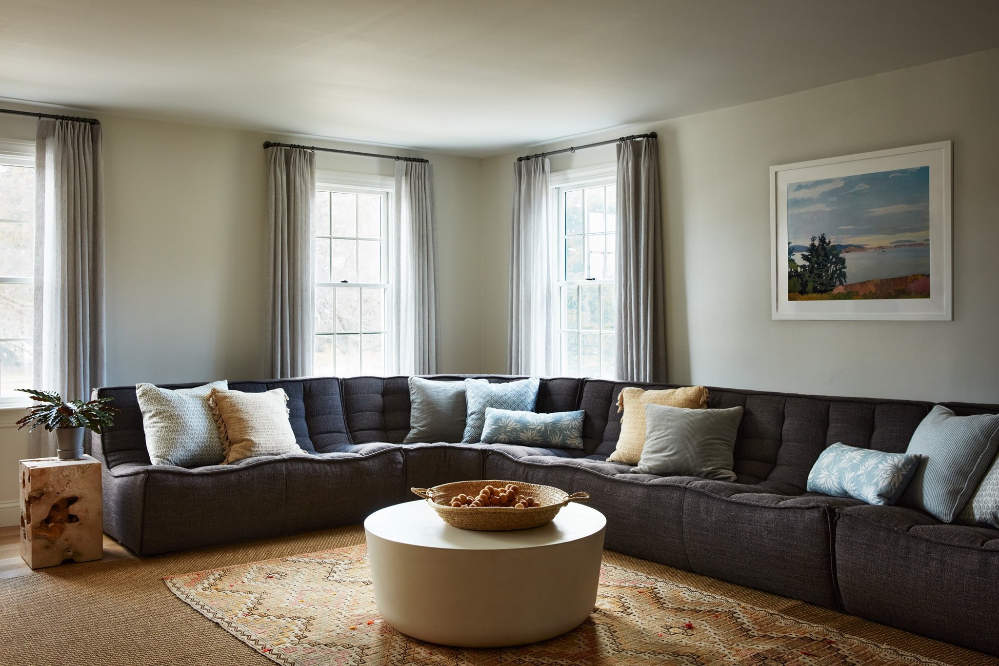 7. Refine a Large Sectional With Simple Surroundings